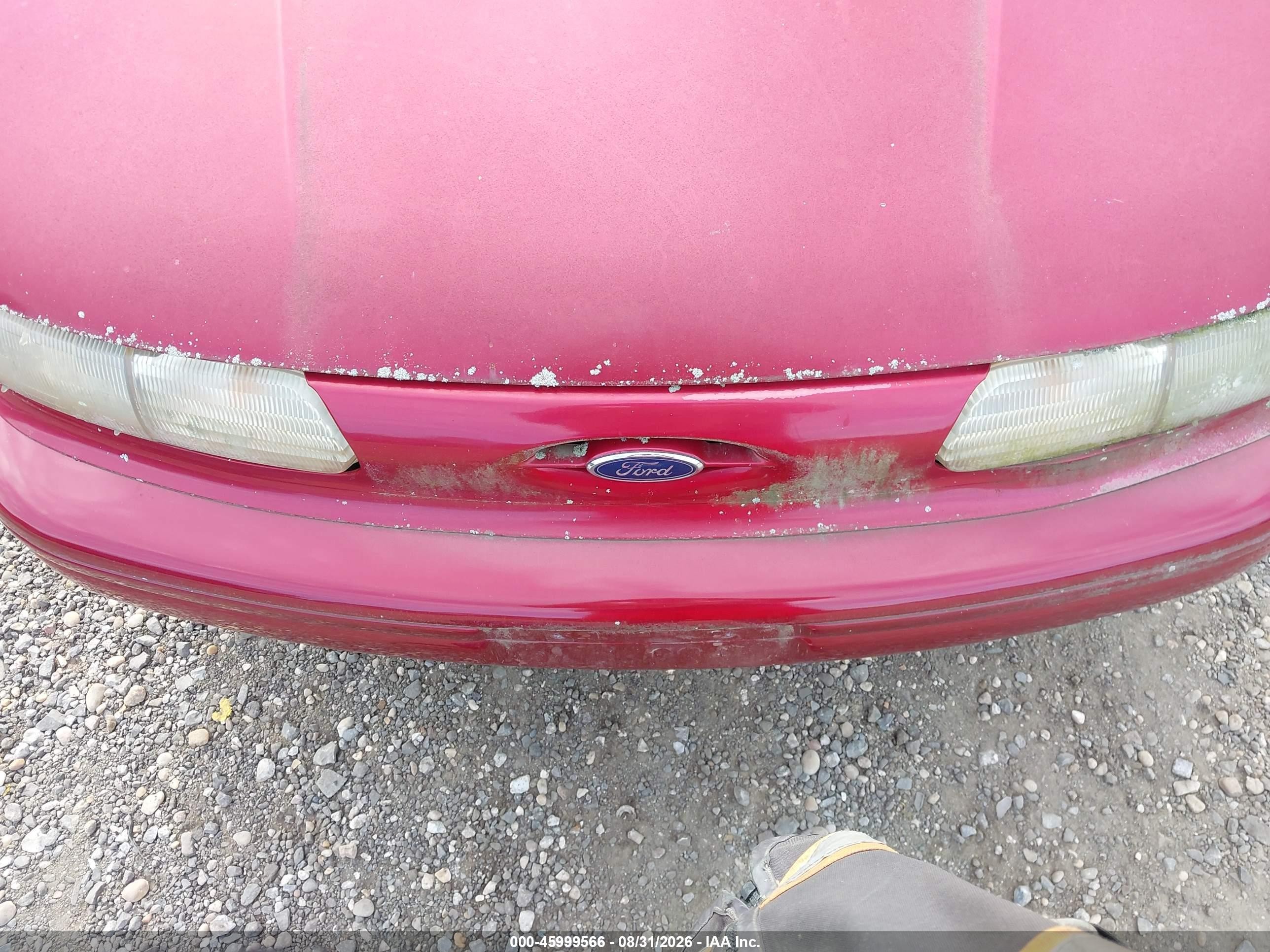 1994 Ford Taurus Gl Red vin: 1FALP52U1RA219522
