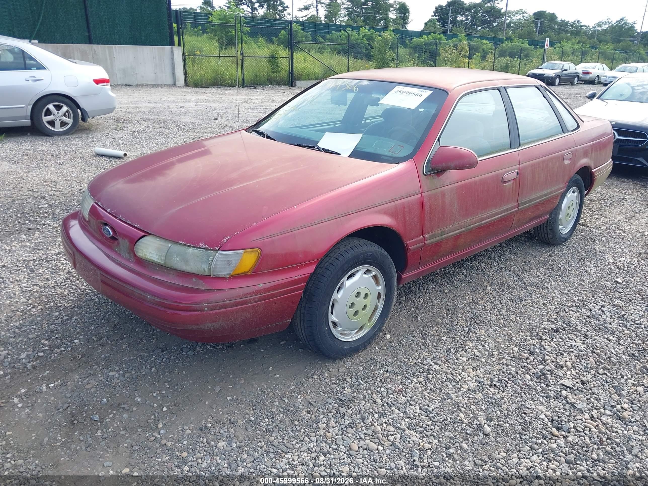 1994 Ford Taurus Gl Red vin: 1FALP52U1RA219522