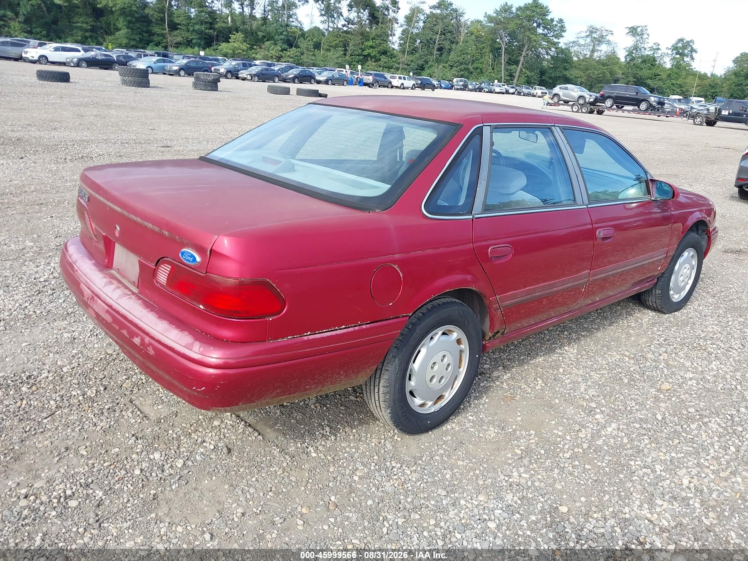 1994 Ford Taurus Gl Red vin: 1FALP52U1RA219522