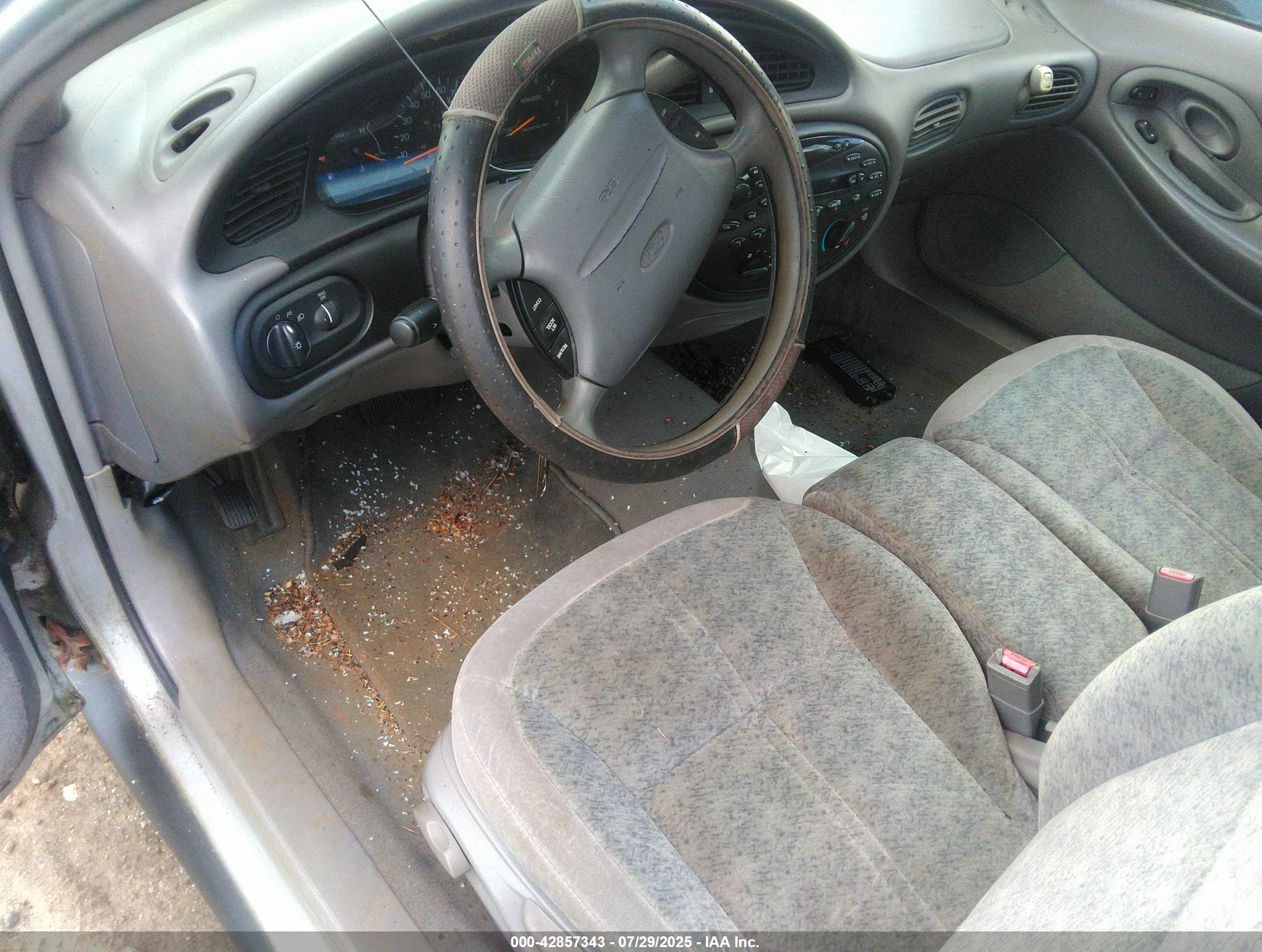 1996 Ford Taurus Gl Silver vin: 1FALP52U1TA184052