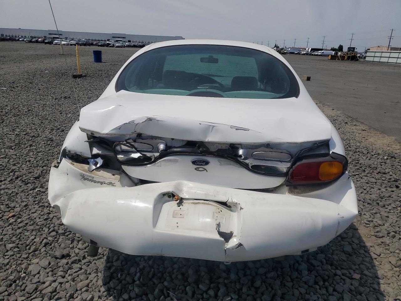1997 Ford Taurus Gl White vin: 1FALP52U1VA209227