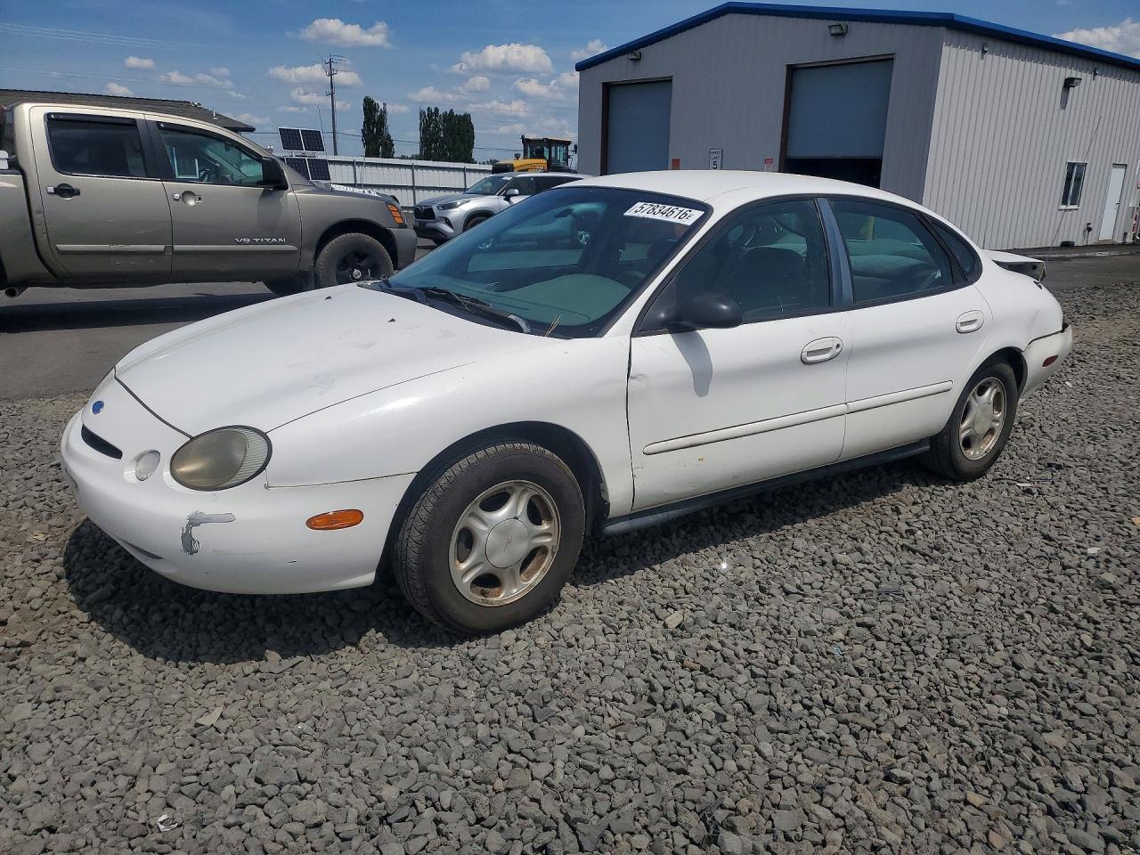 1997 Ford Taurus Gl White vin: 1FALP52U1VA209227