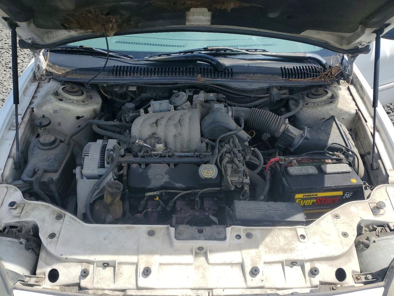 1997 Ford Taurus Gl White vin: 1FALP52U1VA209227