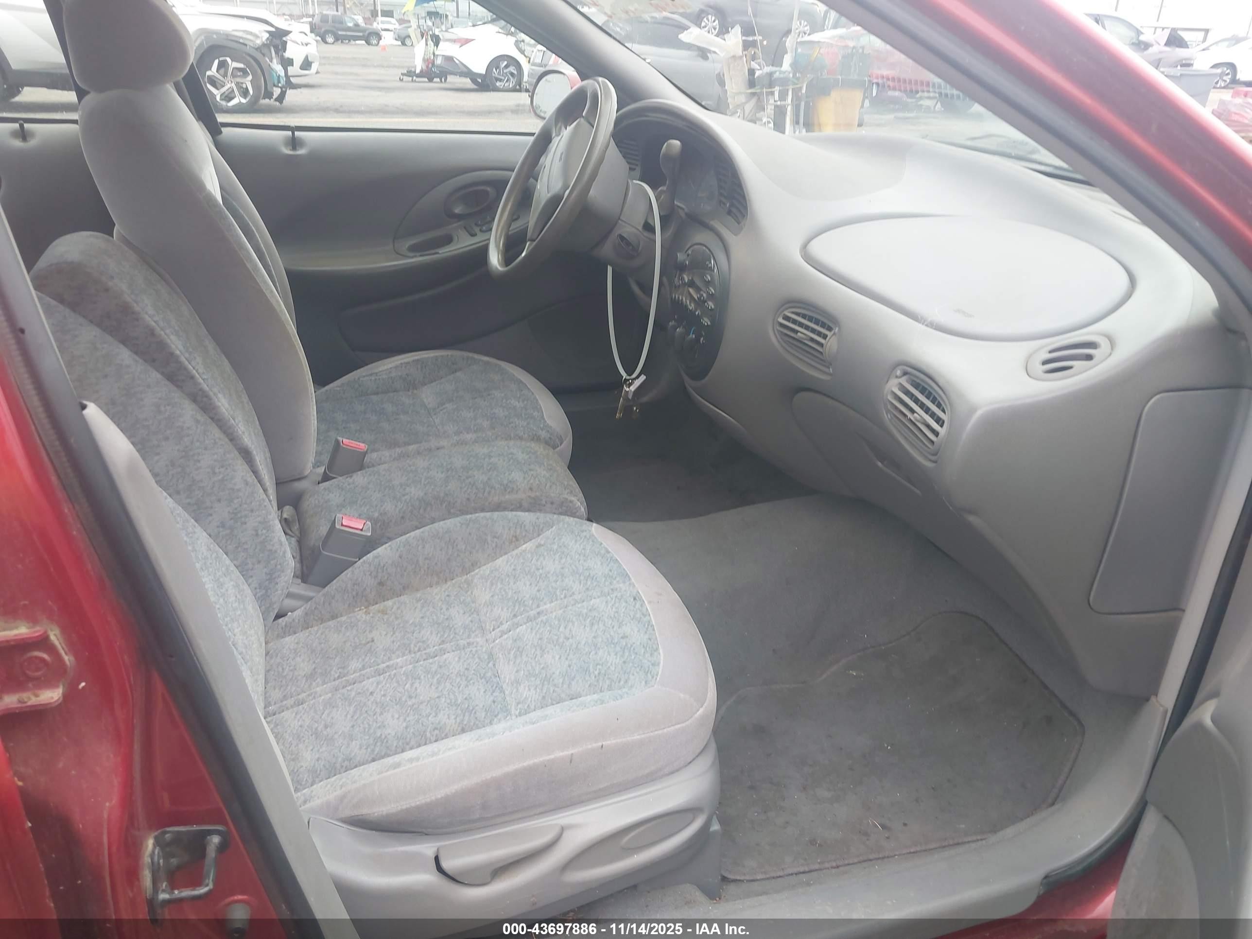1996 Ford Taurus Gl Burgundy vin: 1FALP52U2TA125141