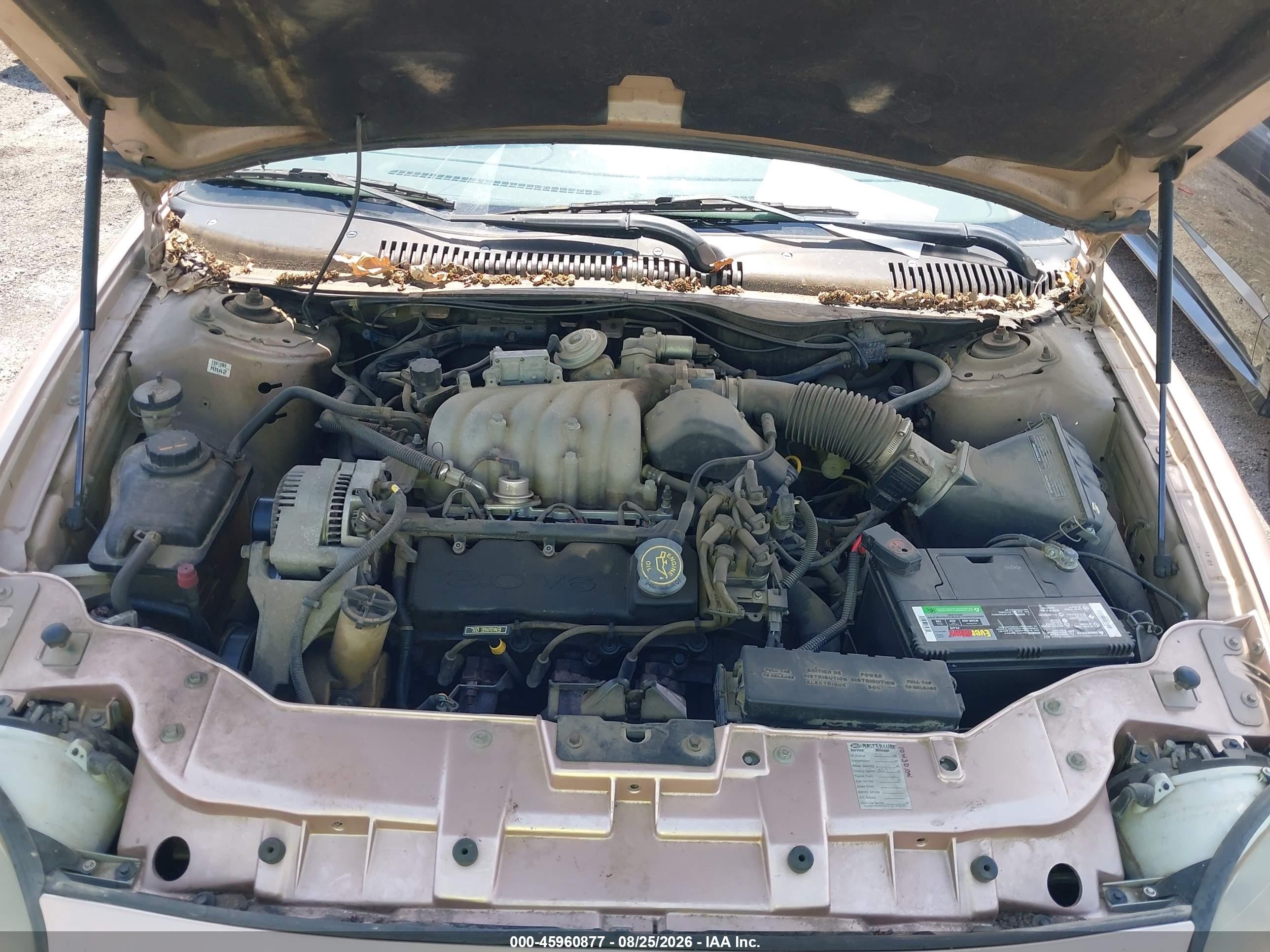 1996 Ford Taurus Gl Gold vin: 1FALP52U2TA153490