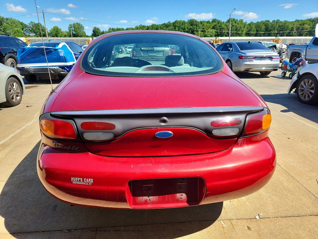 1996 Ford Taurus Gl Burgundy vin: 1FALP52U2TG241369