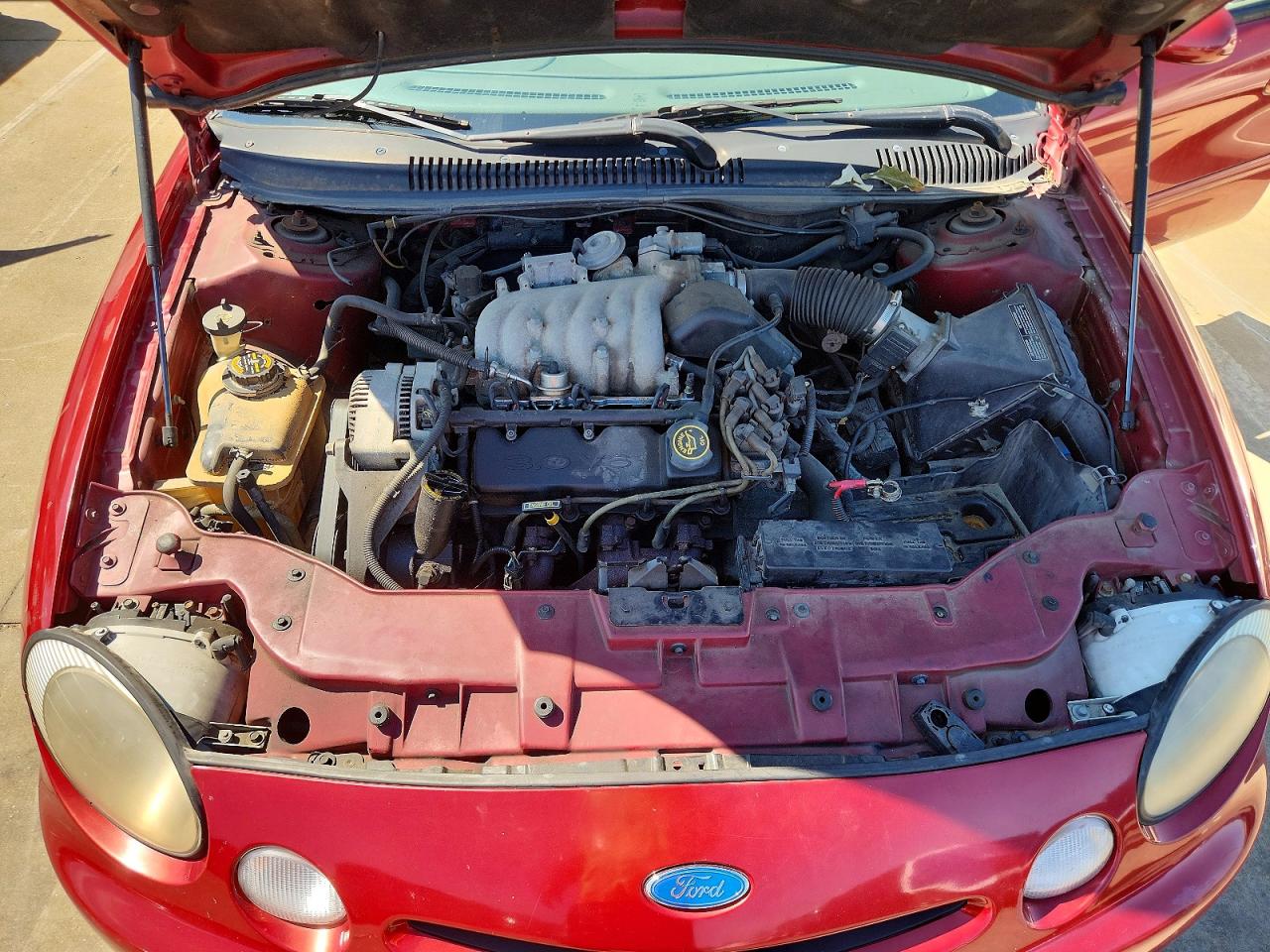 1996 Ford Taurus Gl Burgundy vin: 1FALP52U2TG241369