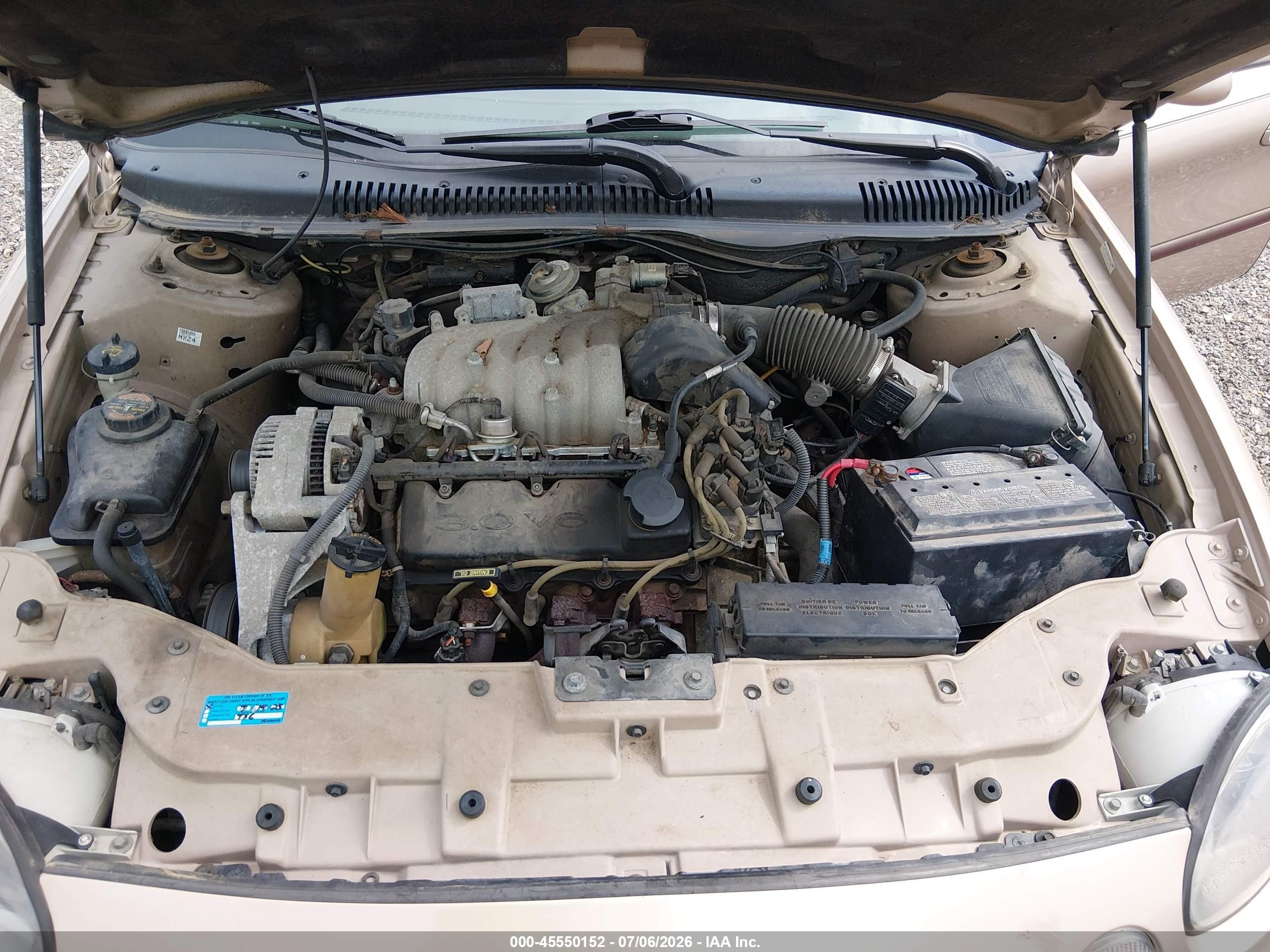 1997 Ford Taurus Gl Золотой vin: 1FALP52U2VA265421