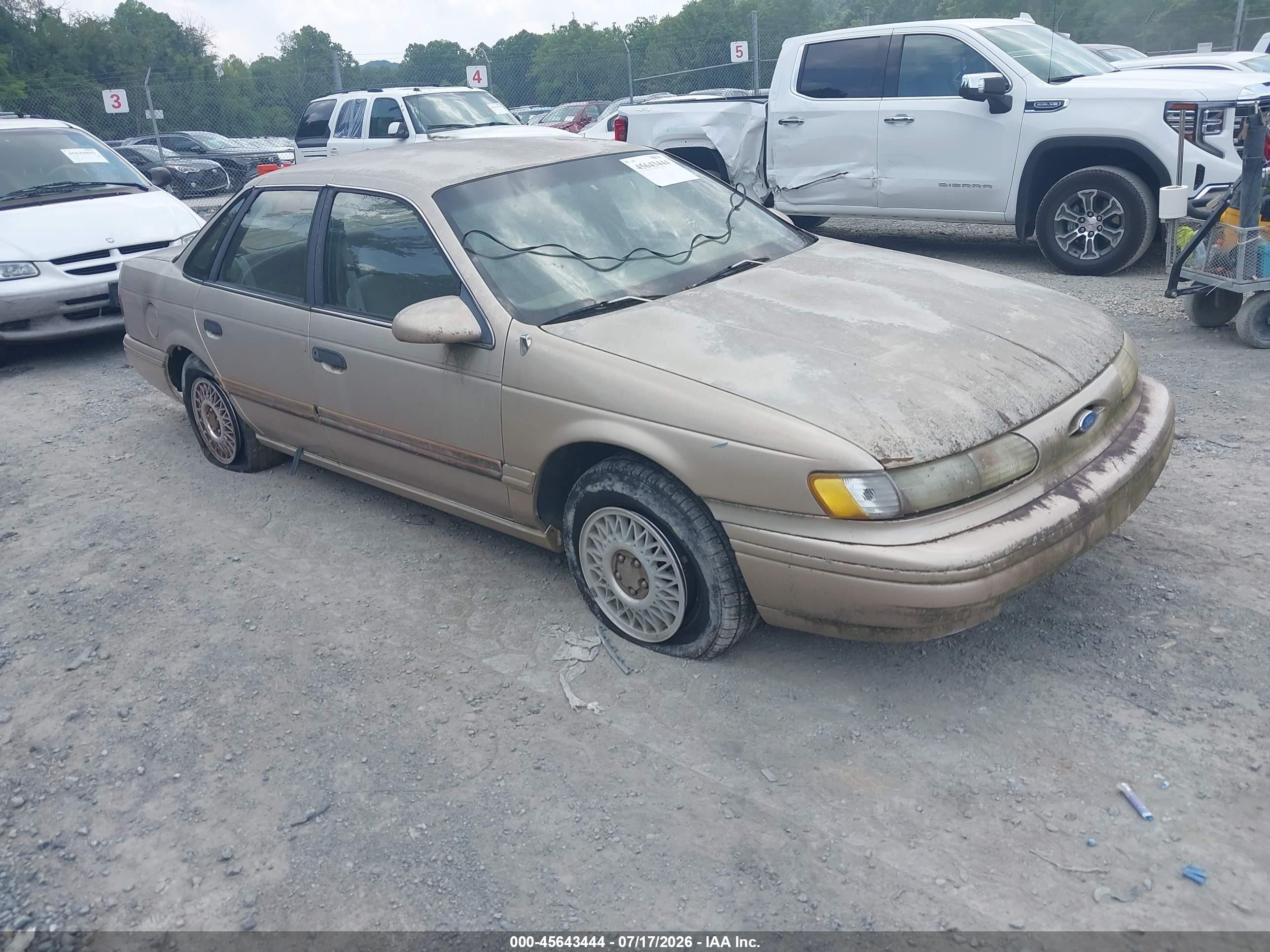 1993 Ford Taurus Gl Gold vin: 1FALP52U3PA252812