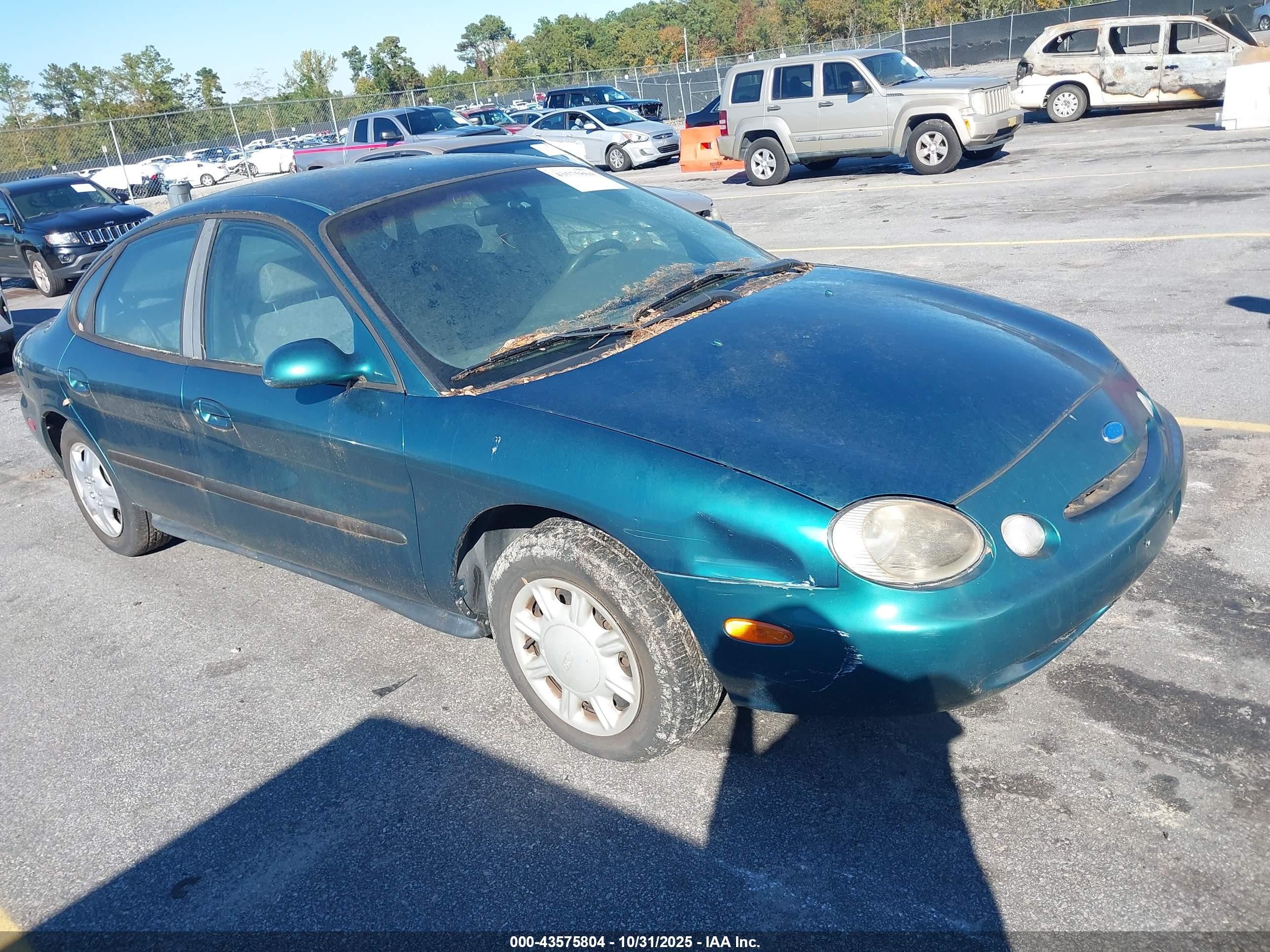 1996 Ford Taurus Gl Green vin: 1FALP52U3TA131773