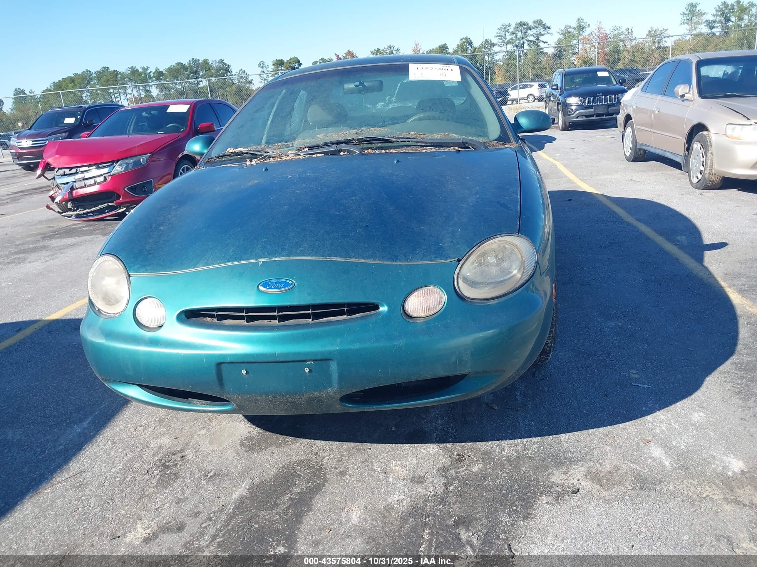 1996 Ford Taurus Gl Green vin: 1FALP52U3TA131773
