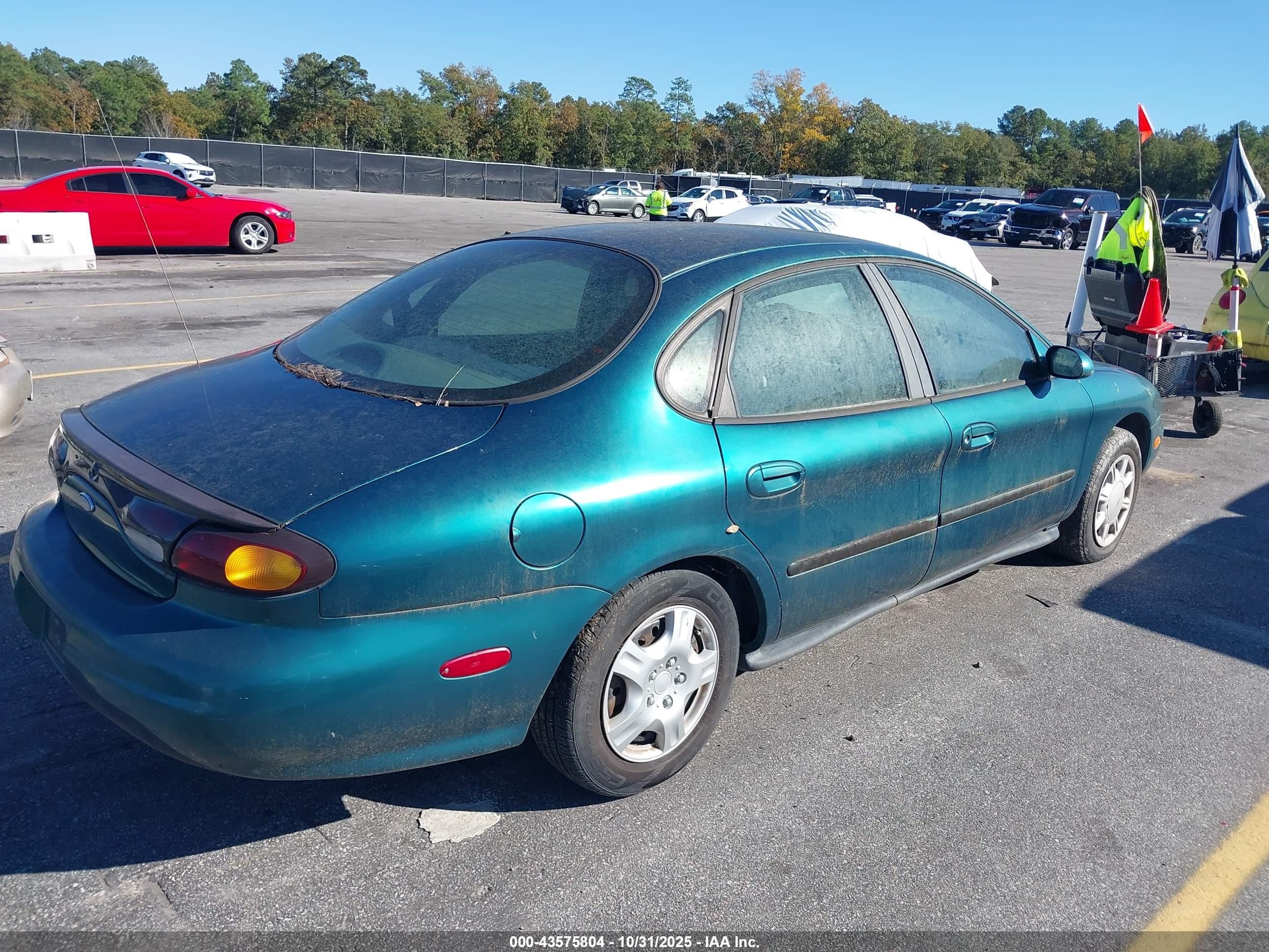1996 Ford Taurus Gl Green vin: 1FALP52U3TA131773