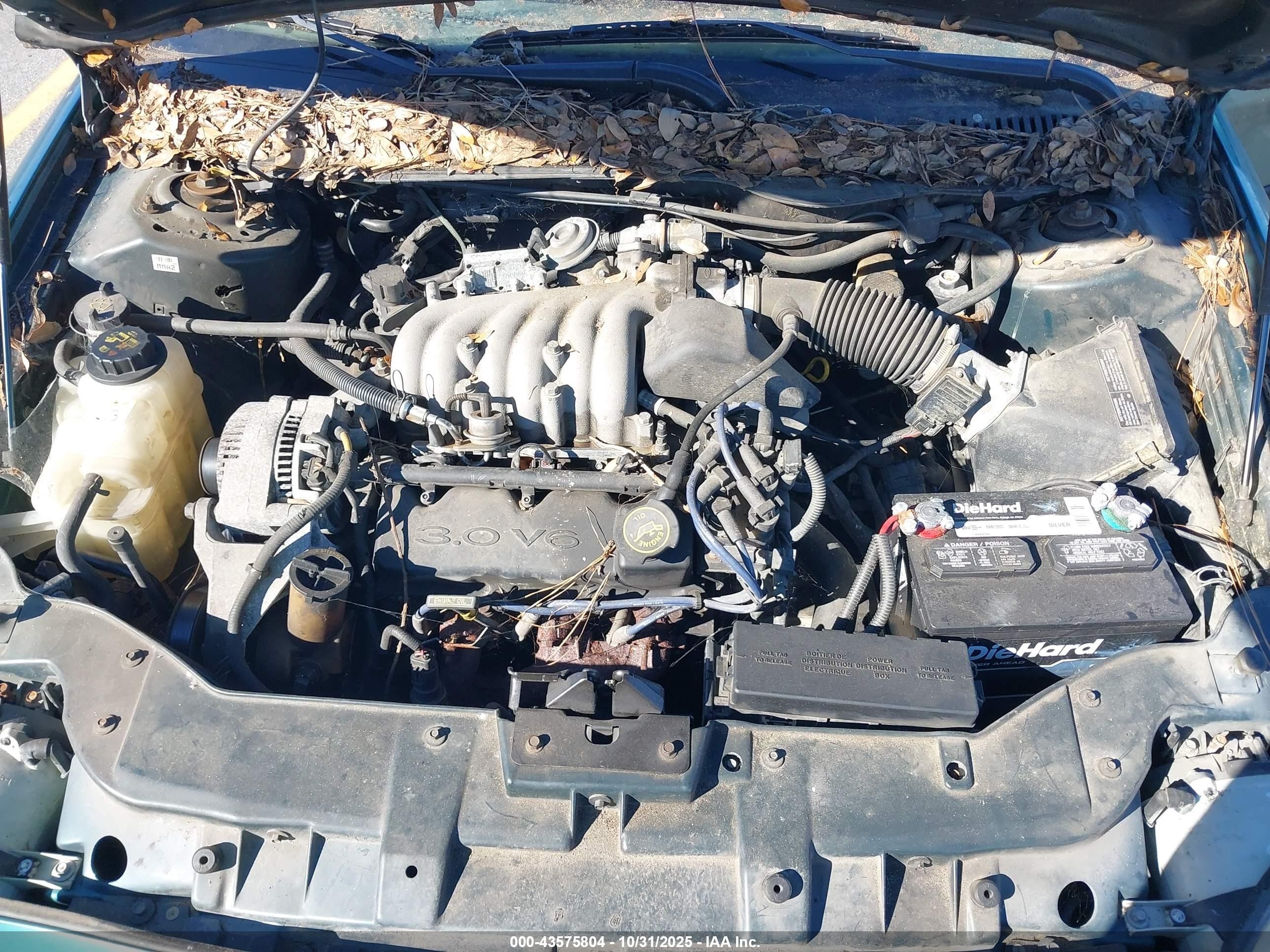 1996 Ford Taurus Gl Green vin: 1FALP52U3TA131773