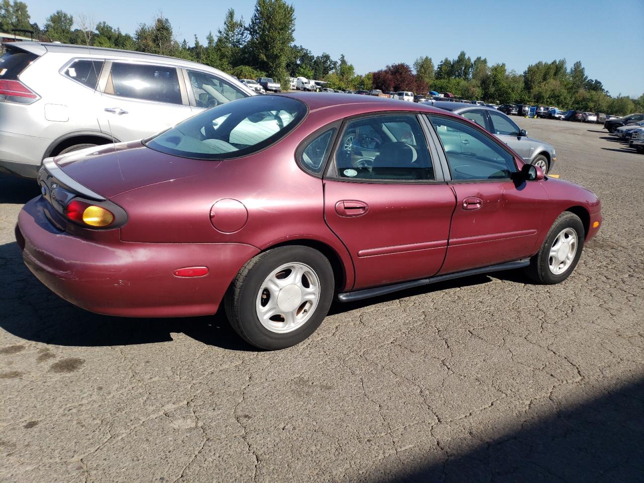 1996 Ford Taurus Gl Burgundy vin: 1FALP52U3TA284153