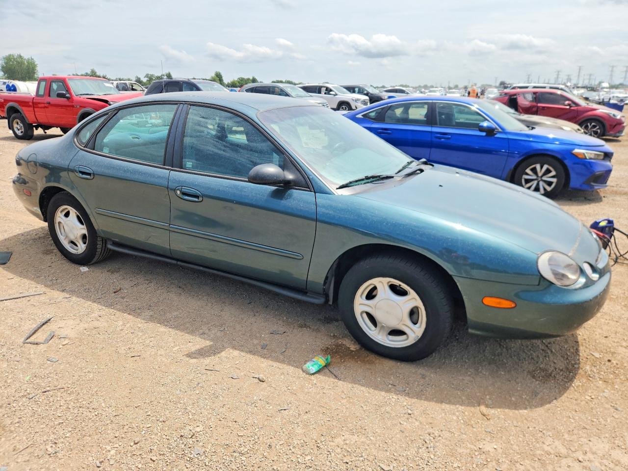 1997 Ford Taurus Gl Teal vin: 1FALP52U3VG295556