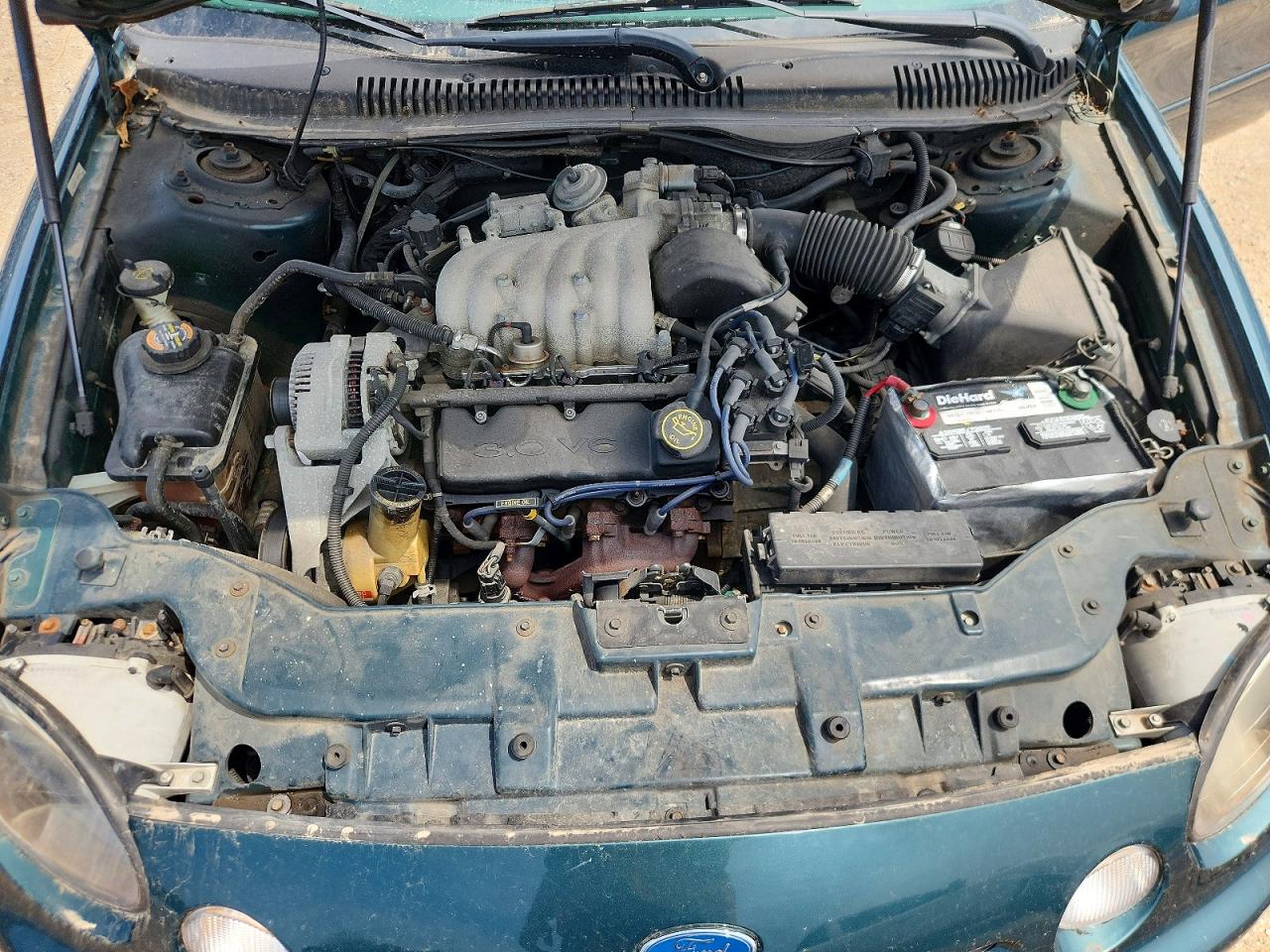 1997 Ford Taurus Gl Teal vin: 1FALP52U3VG295556
