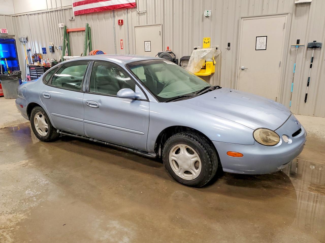 1997 Ford Taurus Gl Blue vin: 1FALP52U3VG315384