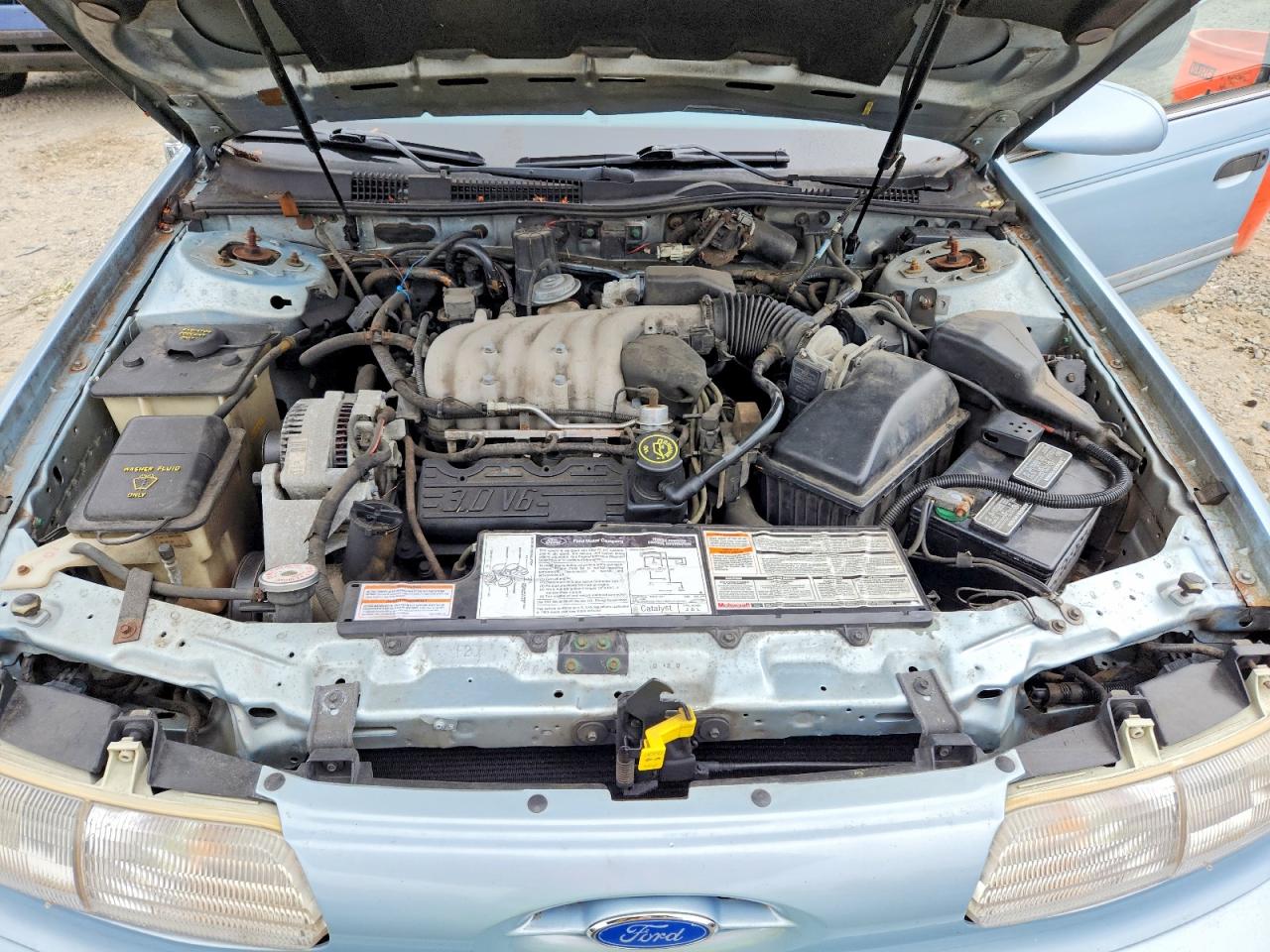 1993 Ford Taurus Gl Blue vin: 1FALP52U4PG148858
