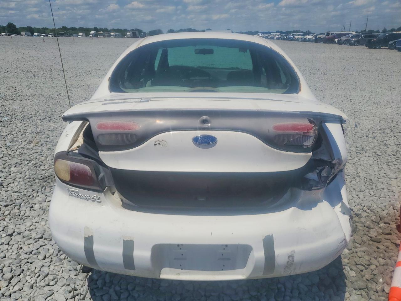 1996 Ford Taurus Gl White vin: 1FALP52U4TA289250