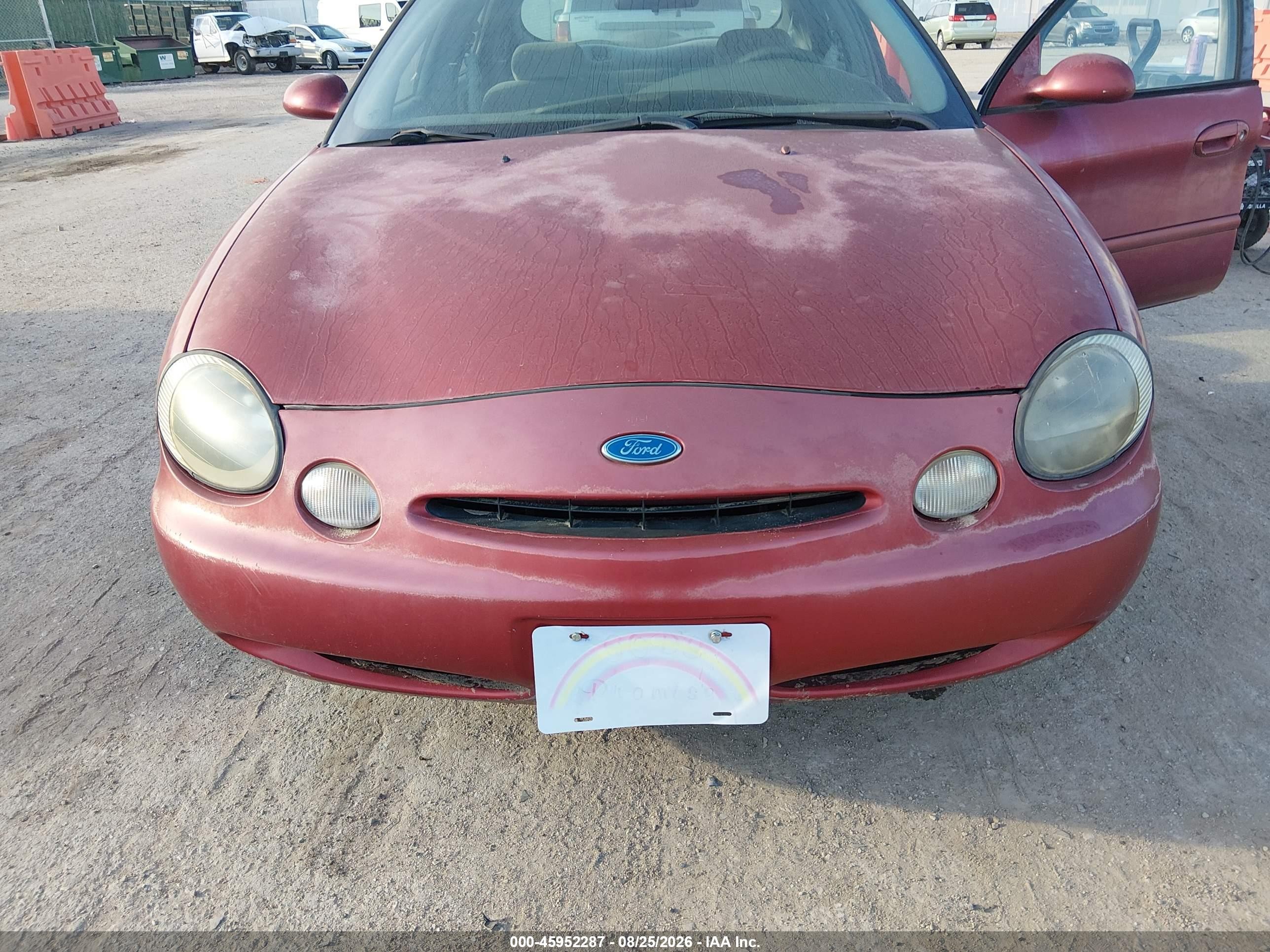 1996 Ford Taurus Gl Red vin: 1FALP52U4TG209362