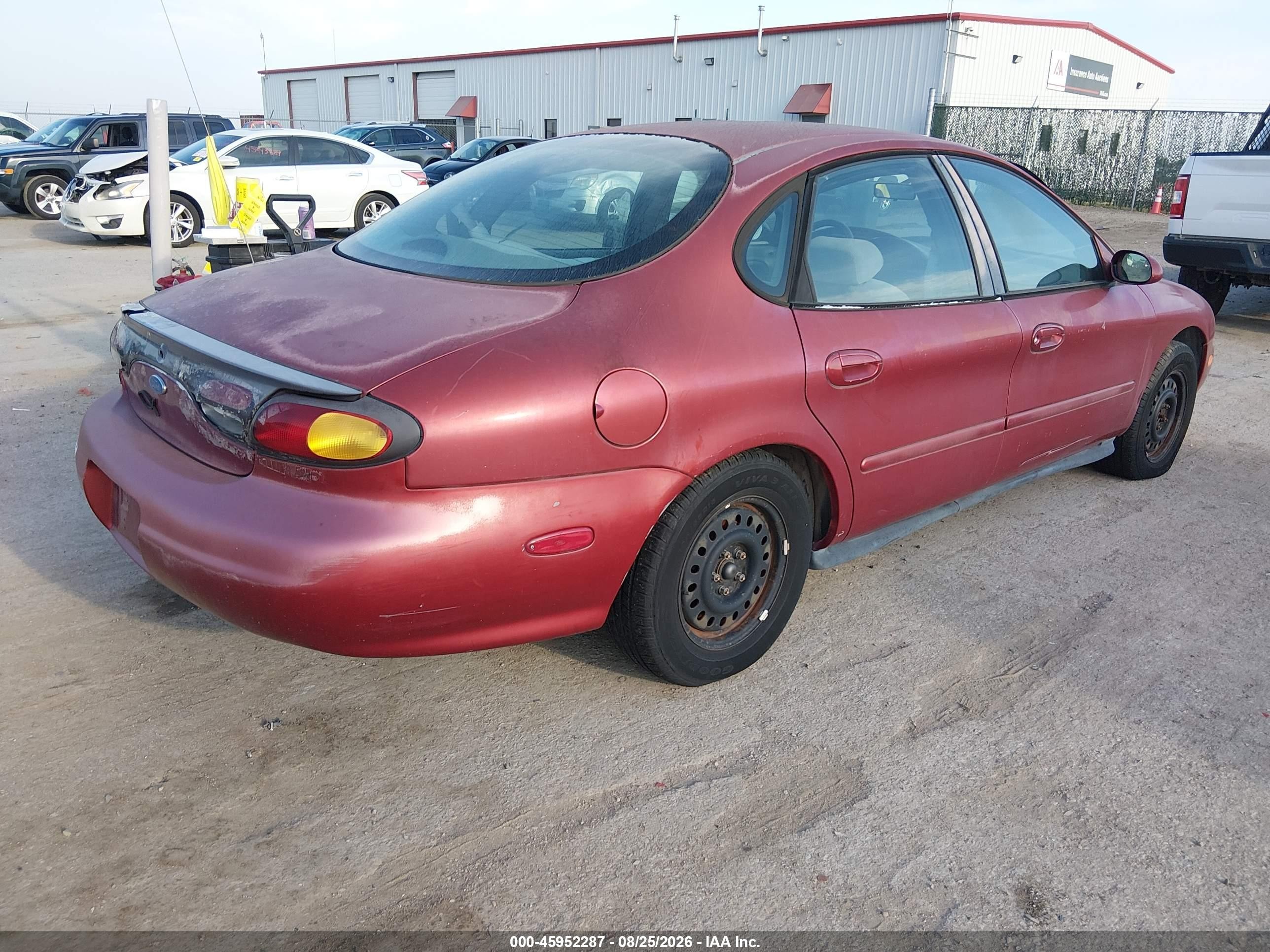 1996 Ford Taurus Gl Red vin: 1FALP52U4TG209362