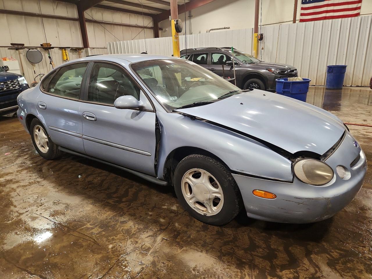 1997 Ford Taurus Gl Blue vin: 1FALP52U4VA237474