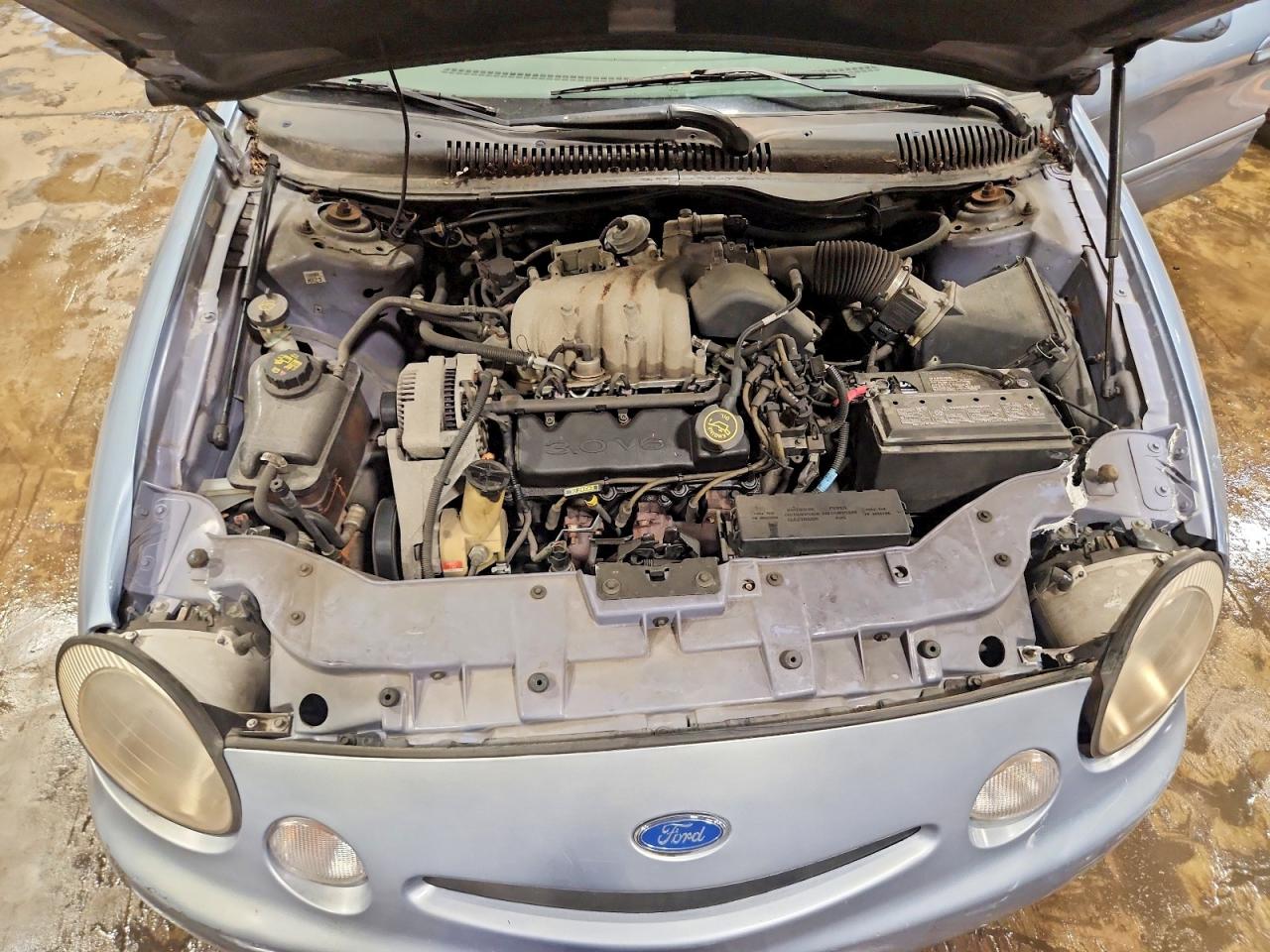 1997 Ford Taurus Gl Blue vin: 1FALP52U4VA237474