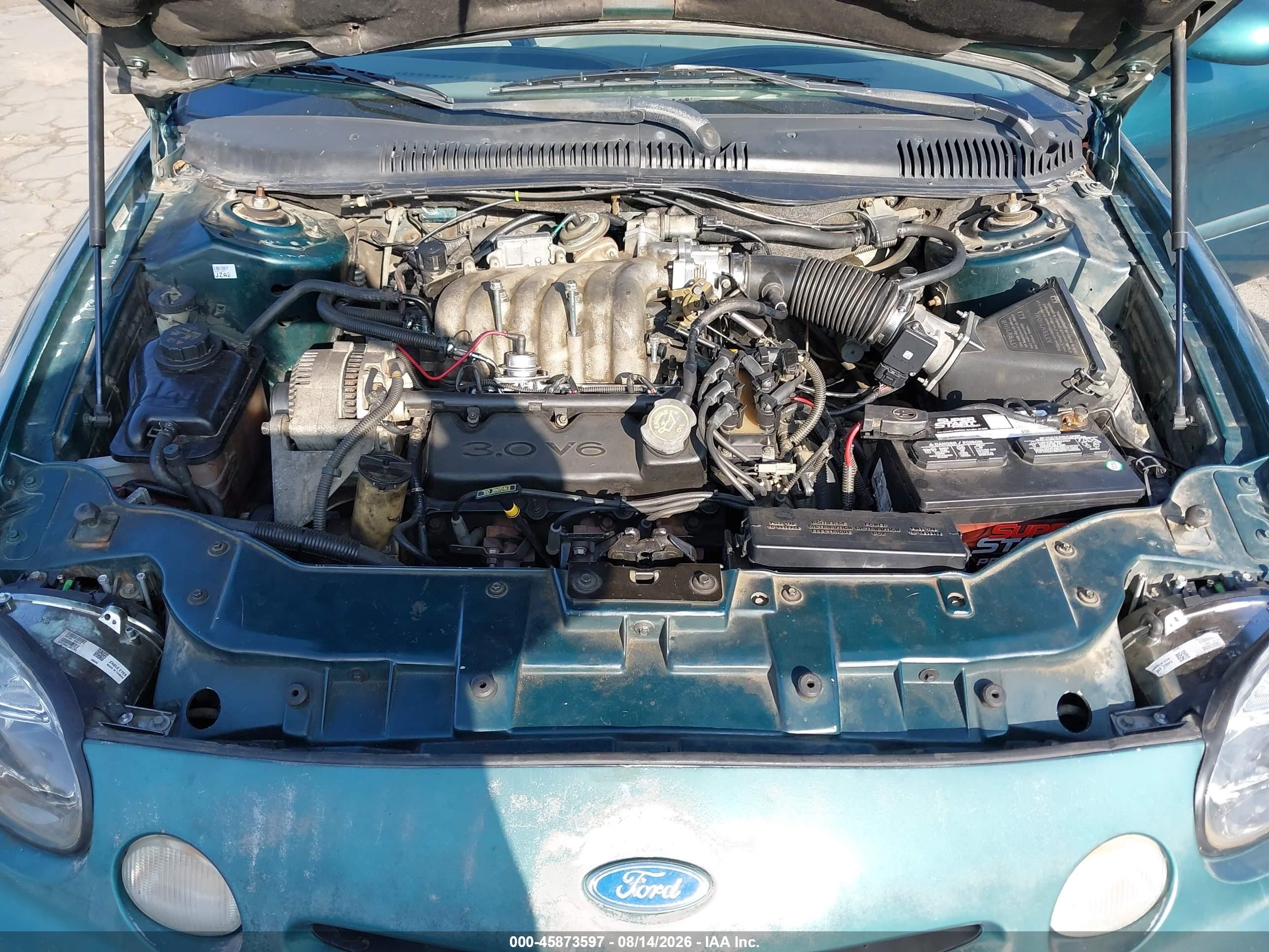 1997 Ford Taurus Gl Зеленый vin: 1FALP52U5VA214110