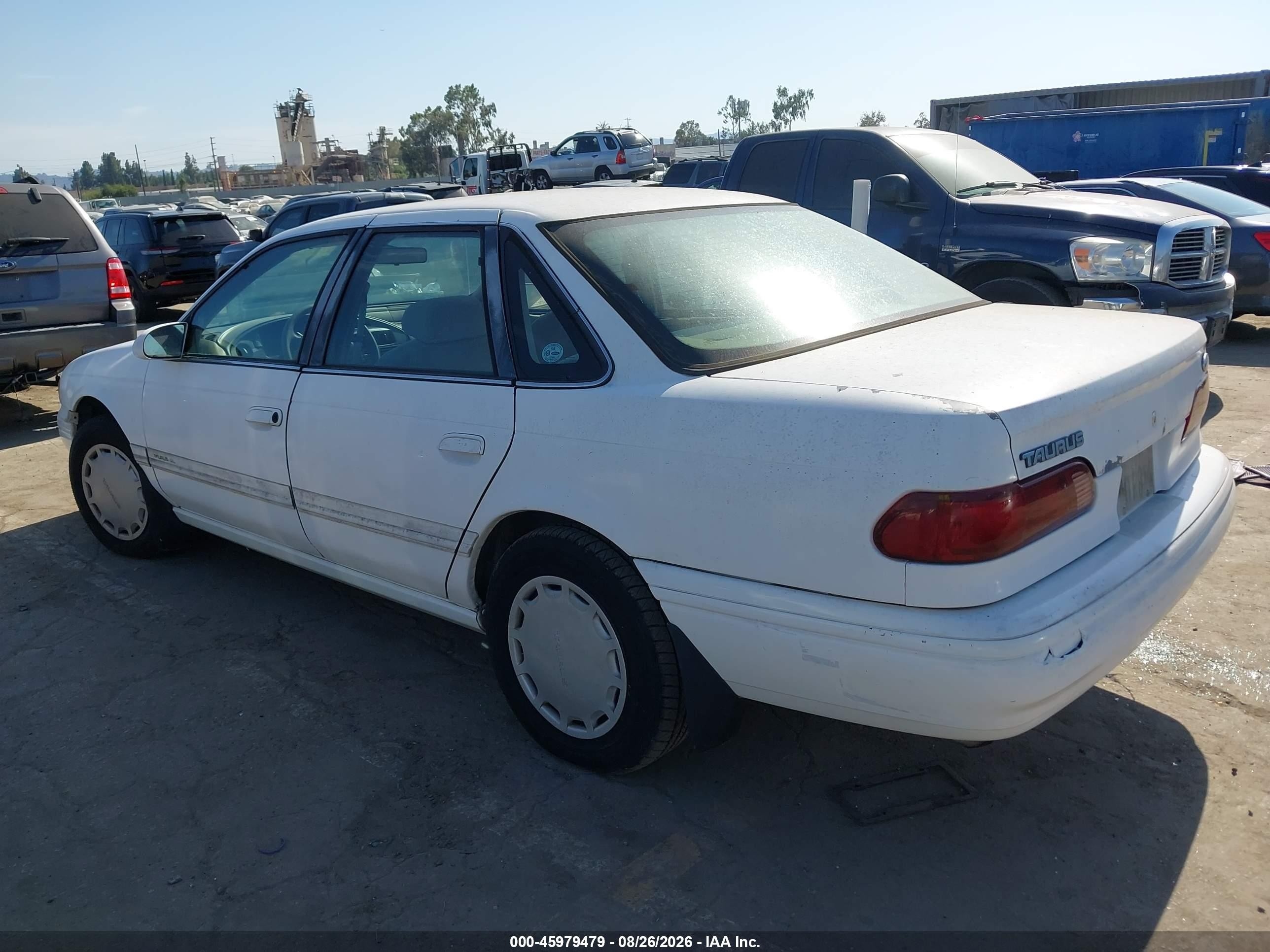 1995 Ford Taurus Gl/se White vin: 1FALP52U6SG269111