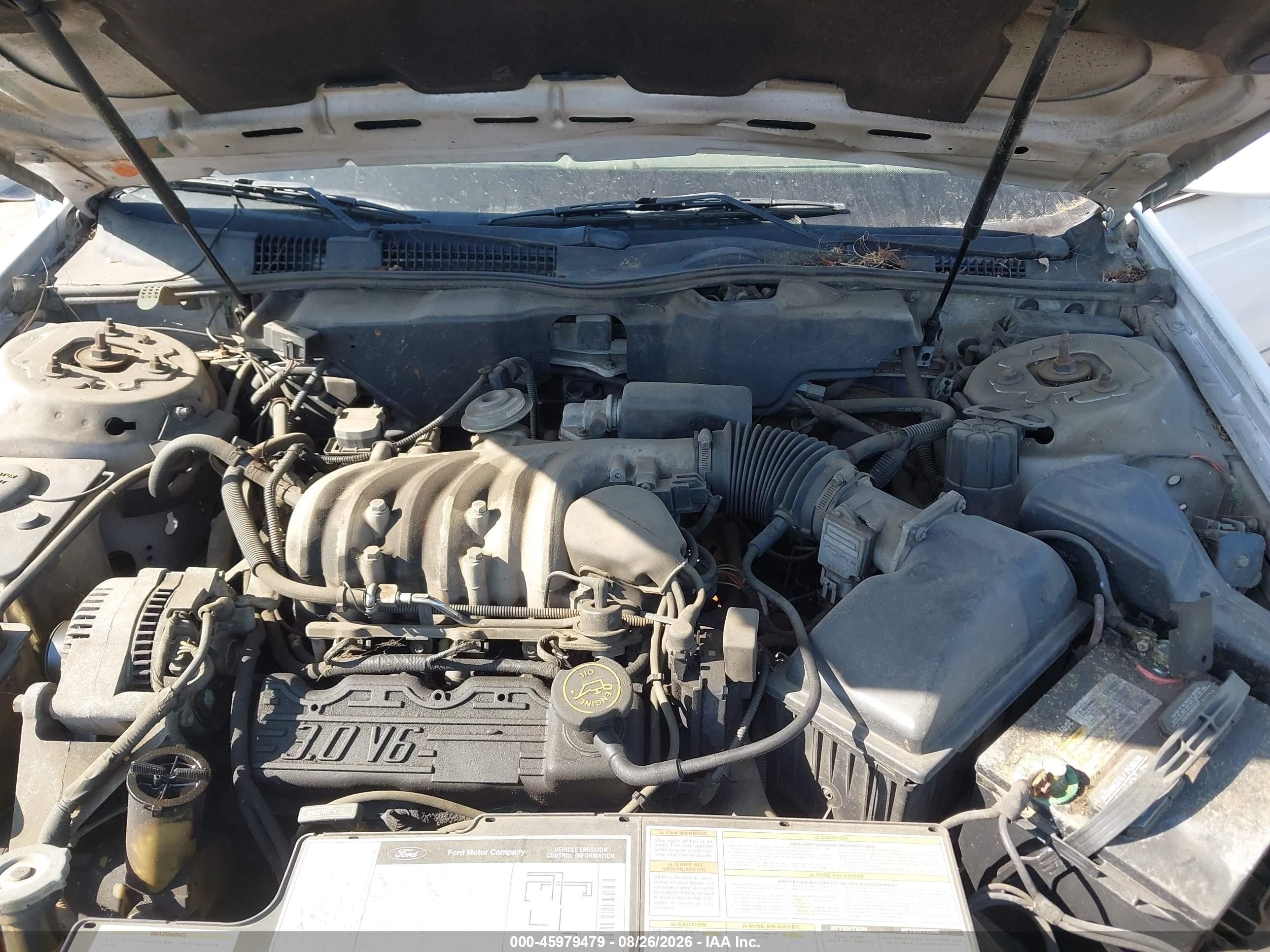 1995 Ford Taurus Gl/se White vin: 1FALP52U6SG269111
