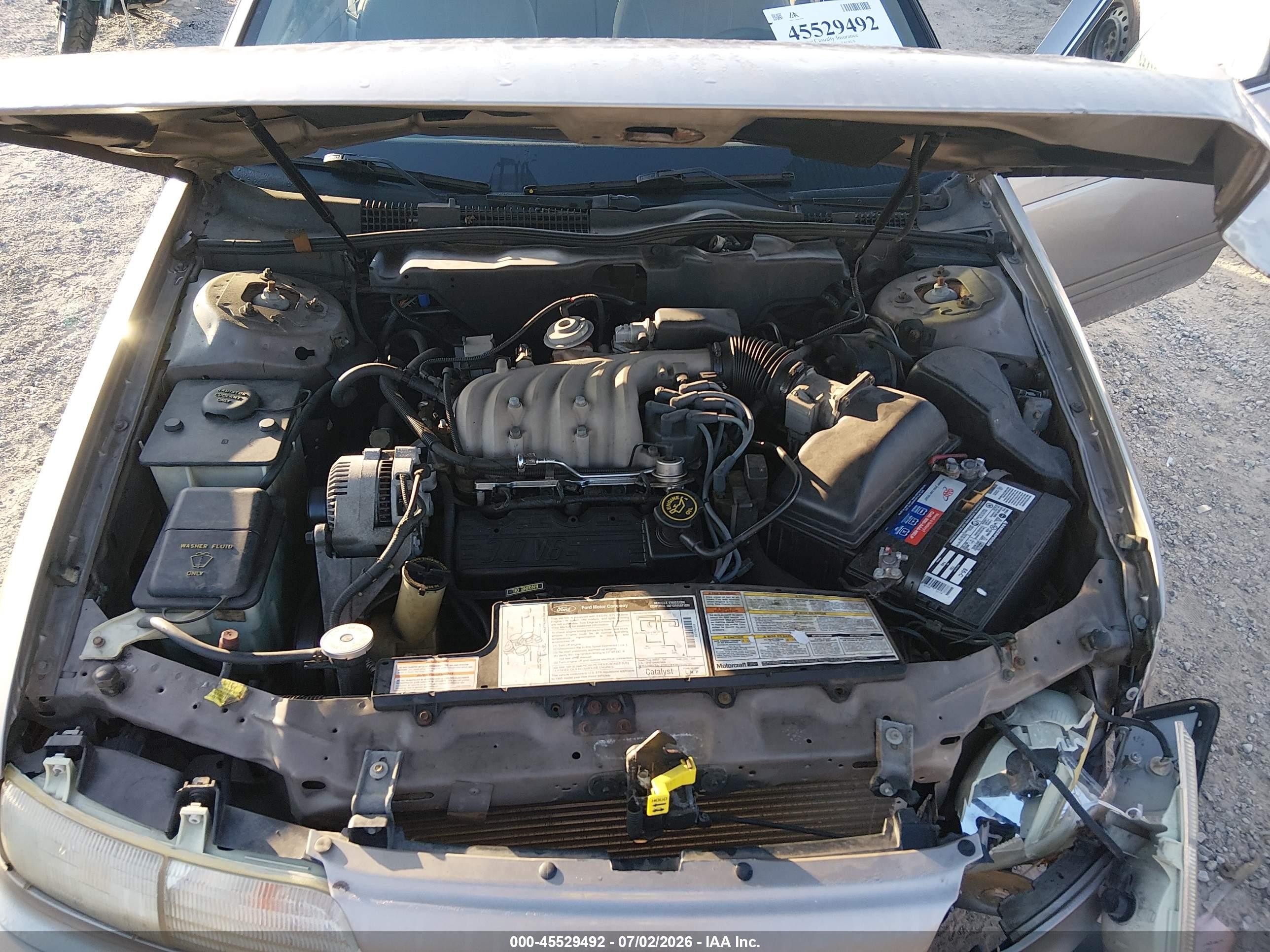 1995 Ford Taurus Gl/se Beige vin: 1FALP52U6SG287785