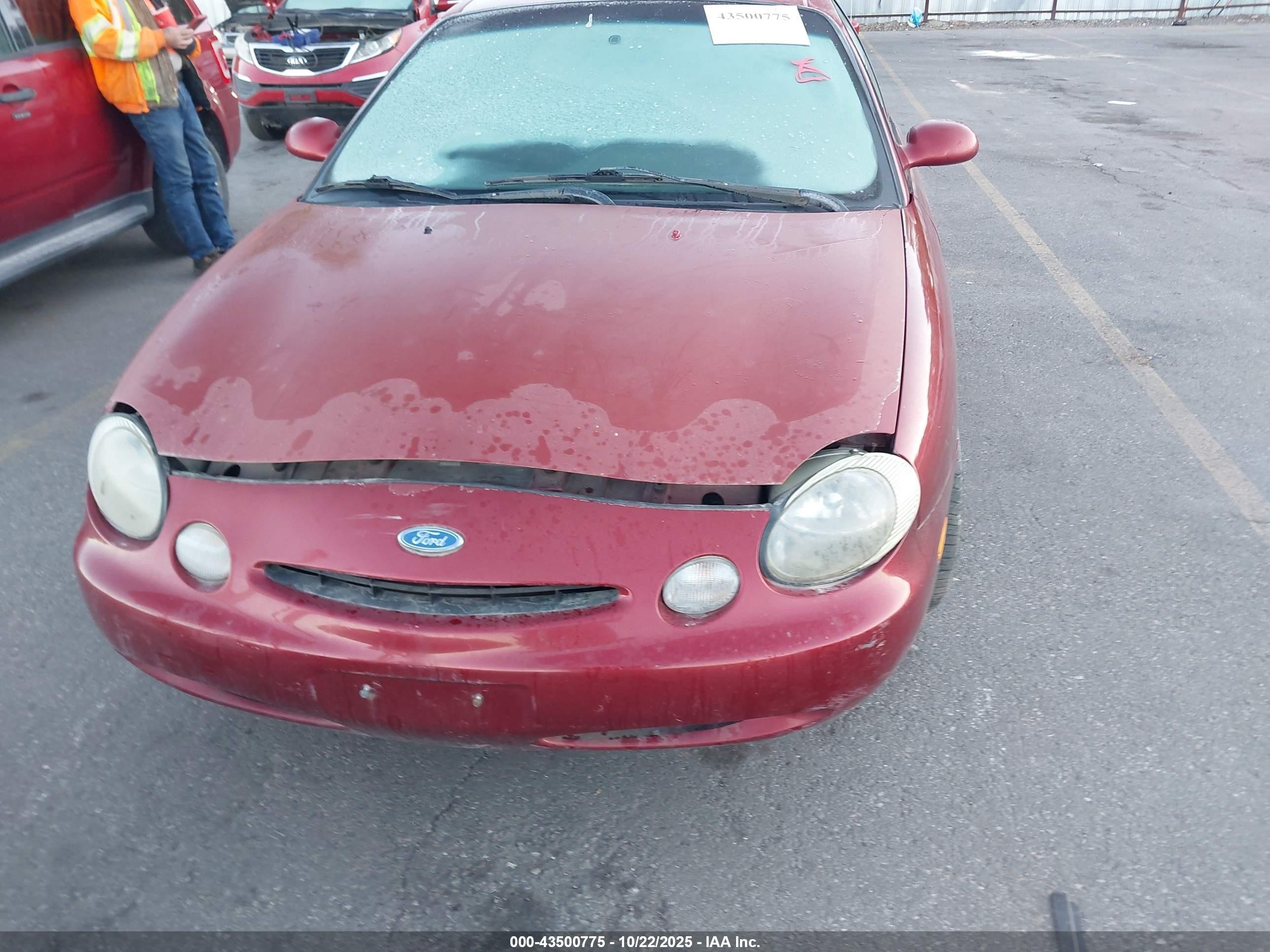 1996 Ford Taurus Gl Red vin: 1FALP52U7TG298909