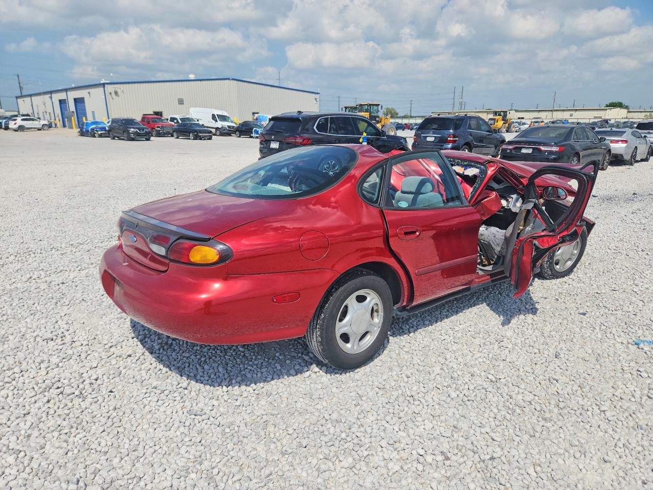 1997 Ford Taurus Gl Red vin: 1FALP52U7VA129396