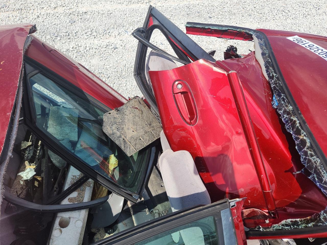 1997 Ford Taurus Gl Red vin: 1FALP52U7VA129396