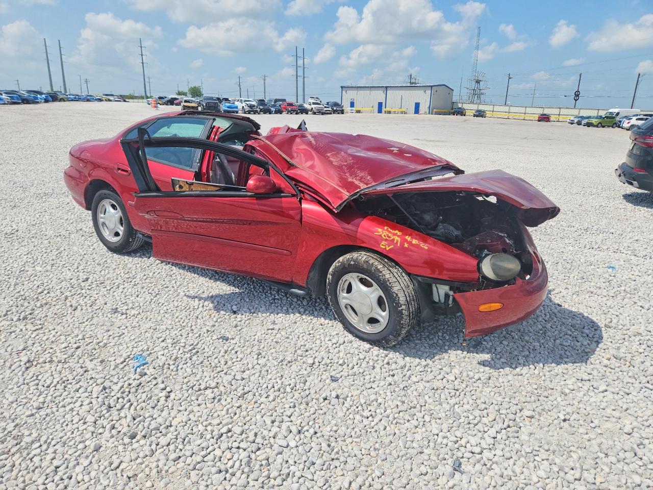 1997 Ford Taurus Gl Red vin: 1FALP52U7VA129396