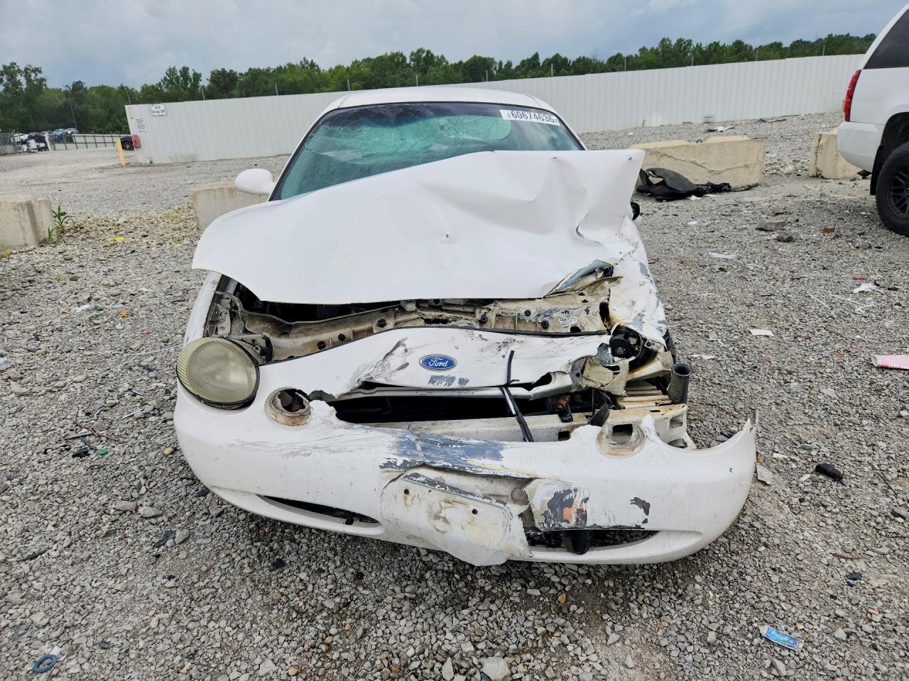 1997 Ford Taurus Gl White vin: 1FALP52U7VG259143