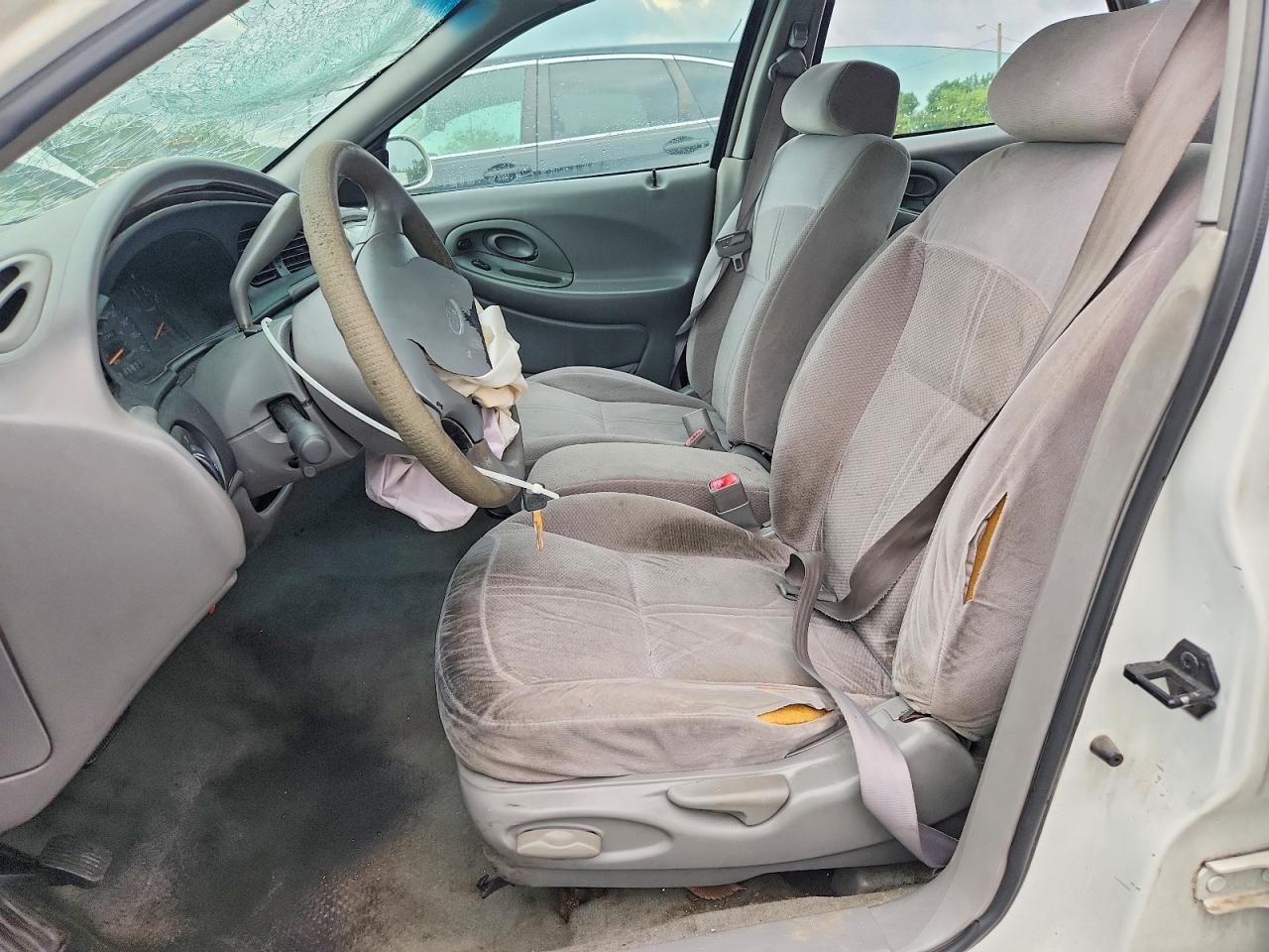1997 Ford Taurus Gl White vin: 1FALP52U7VG259143