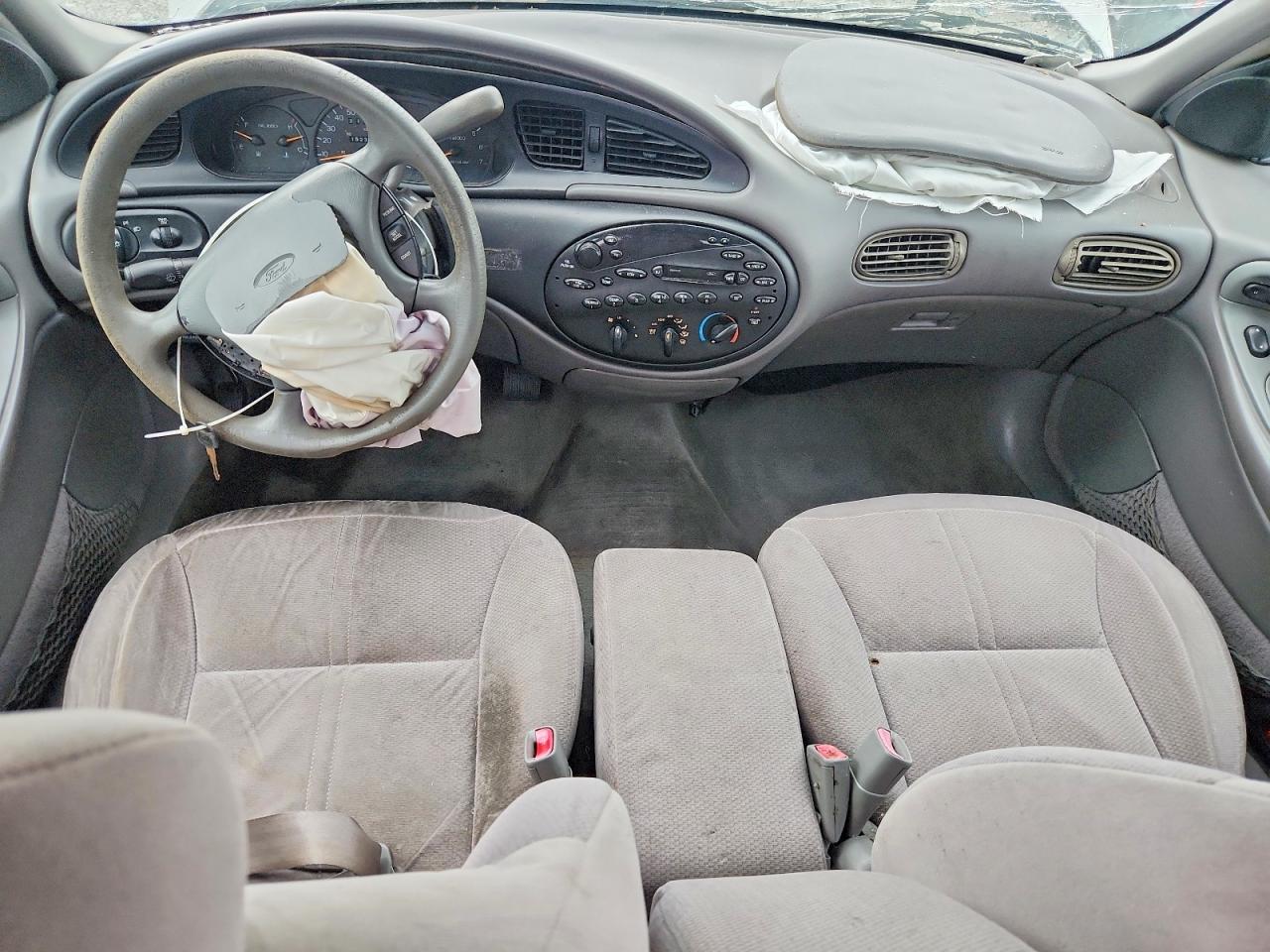 1997 Ford Taurus Gl White vin: 1FALP52U7VG259143