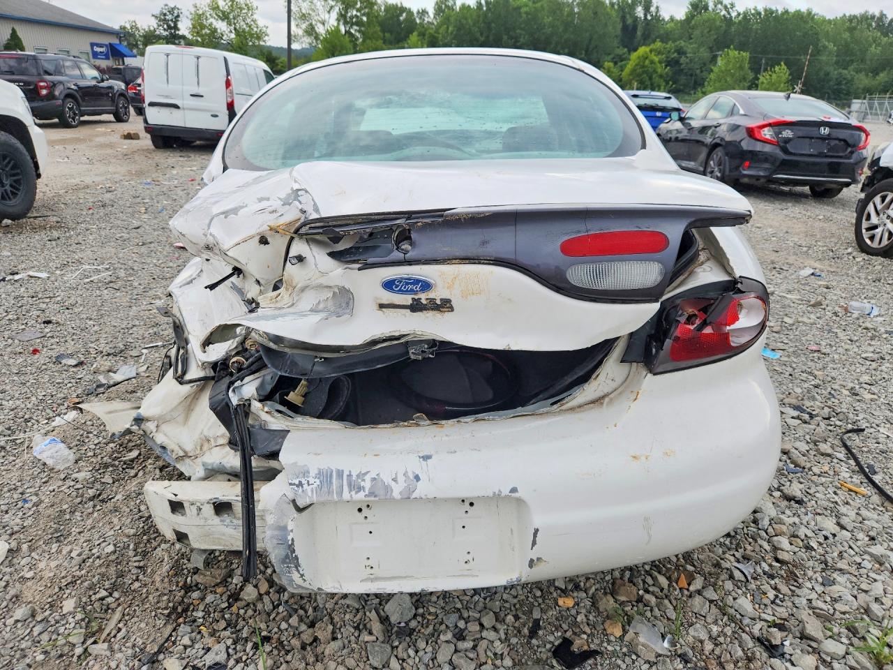 1997 Ford Taurus Gl White vin: 1FALP52U7VG259143