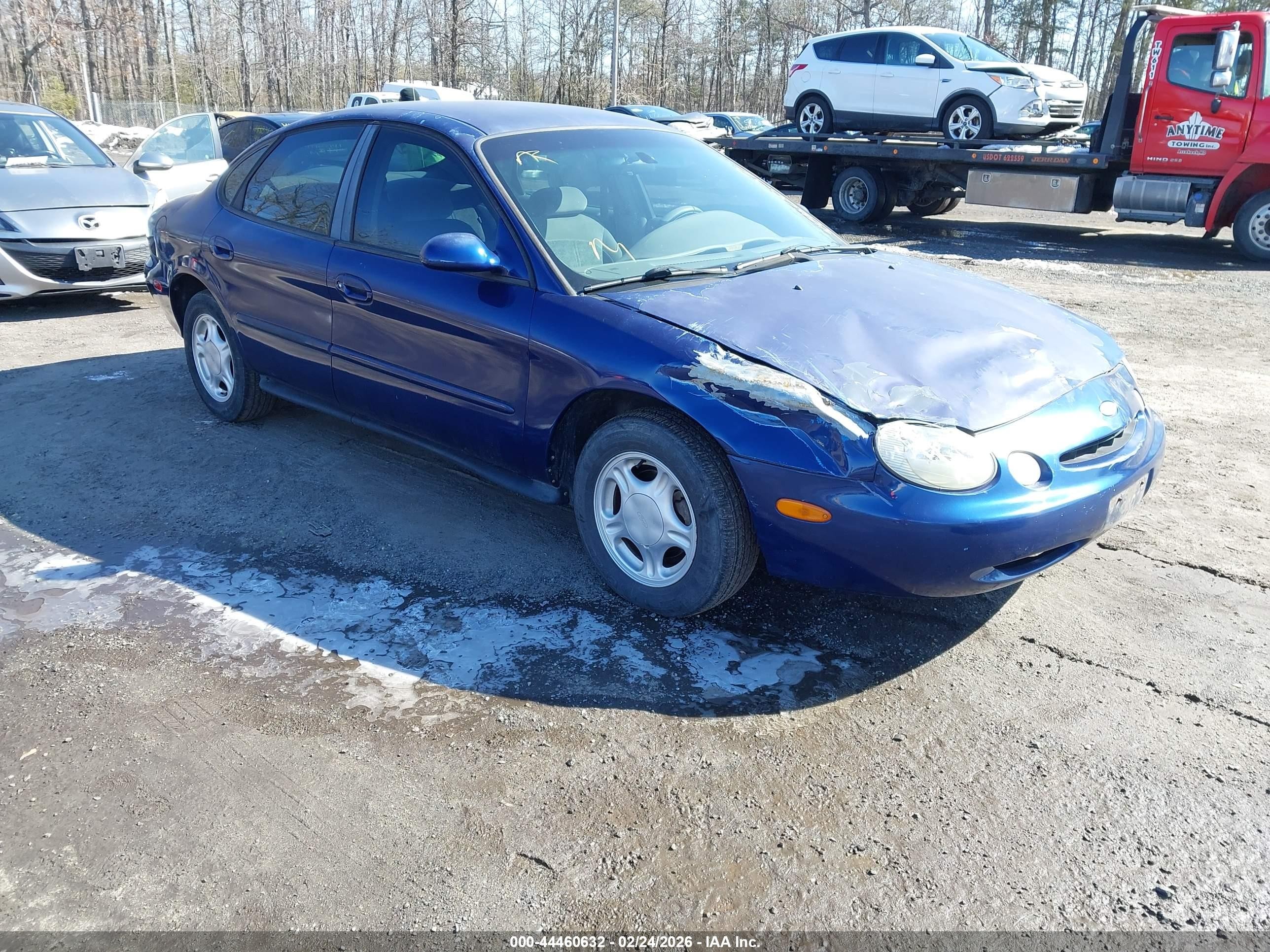 1996 Ford Taurus Gl Blue vin: 1FALP52U8TA220335