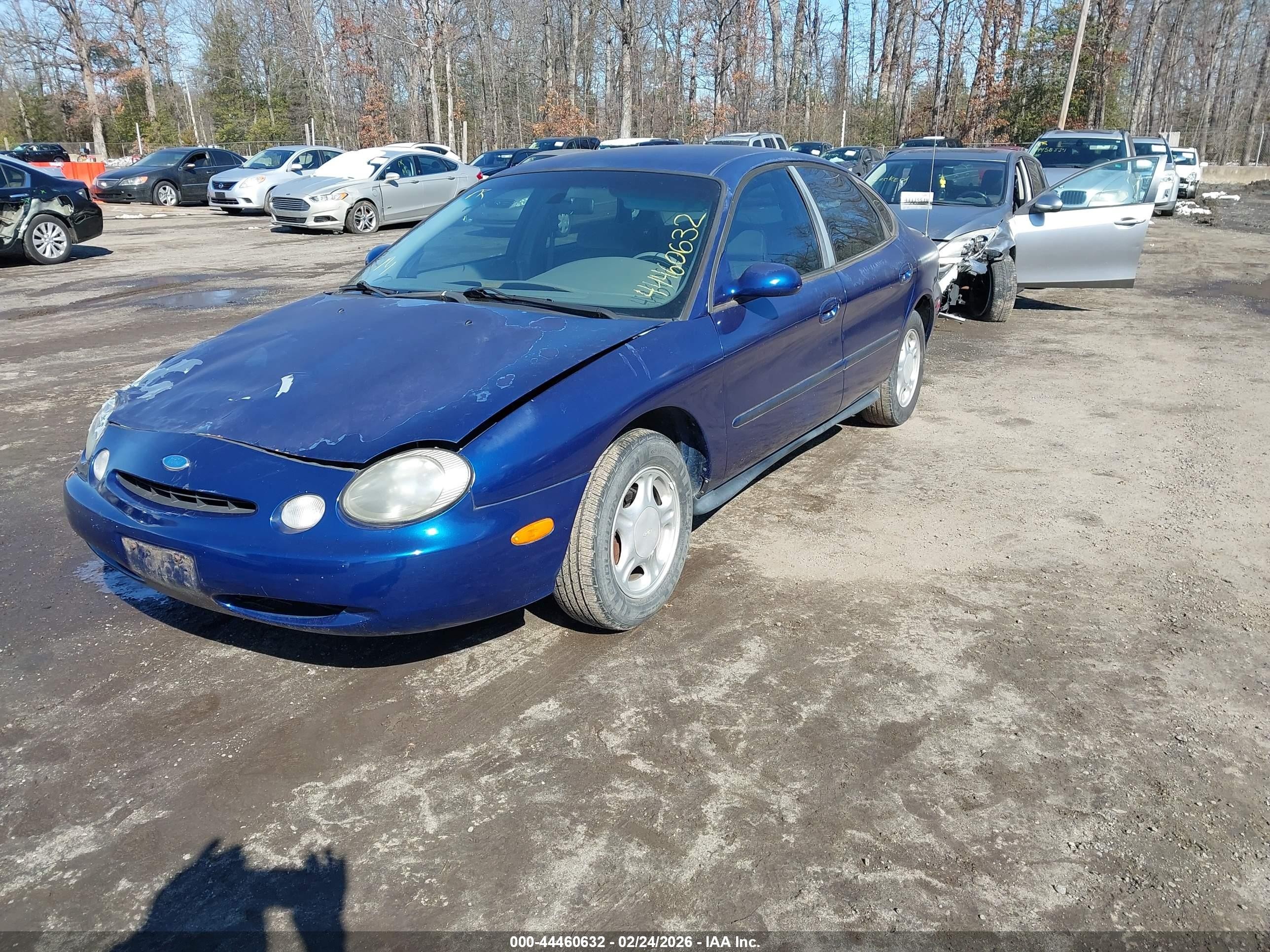 1996 Ford Taurus Gl Blue vin: 1FALP52U8TA220335