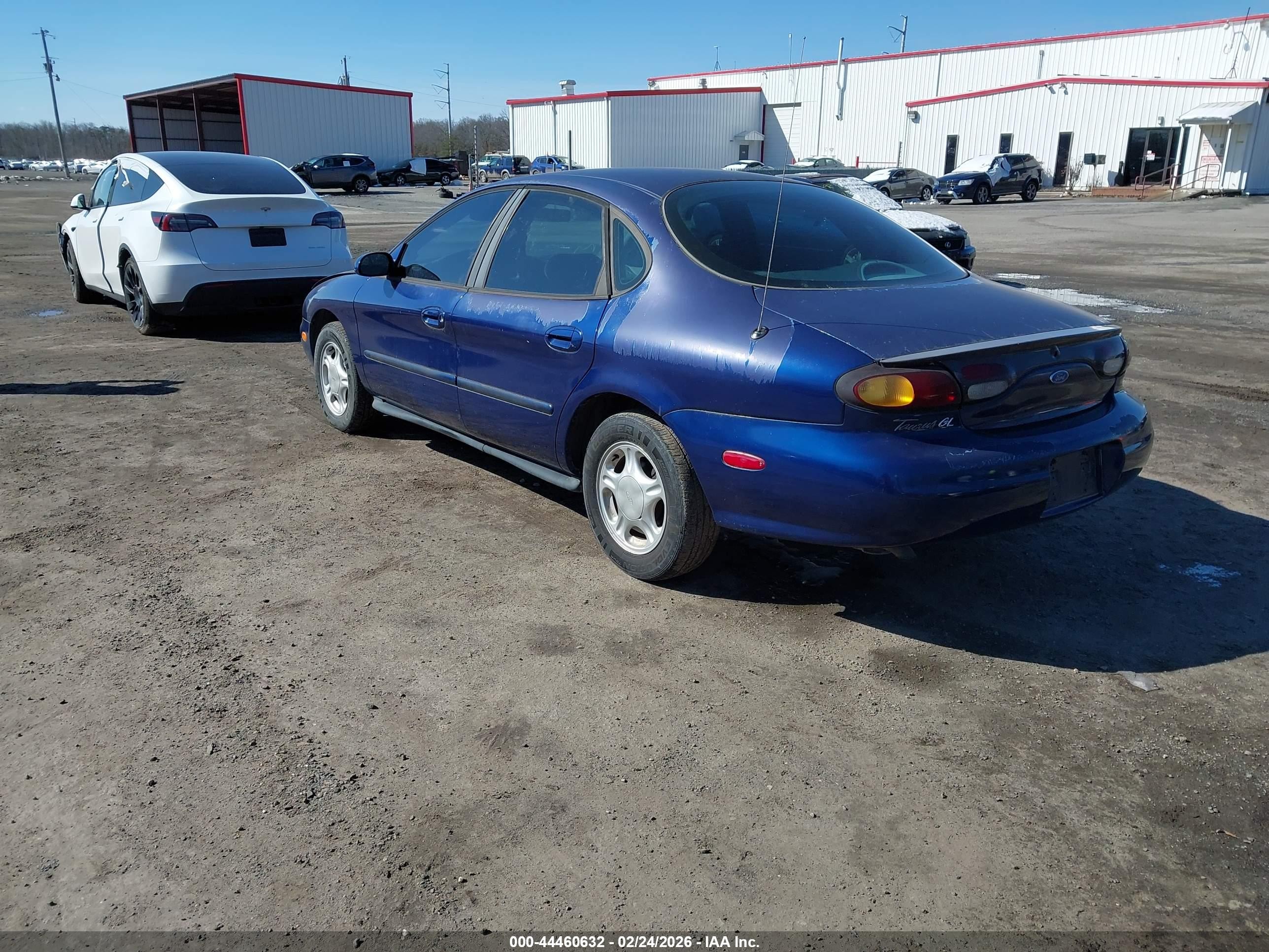 1996 Ford Taurus Gl Blue vin: 1FALP52U8TA220335