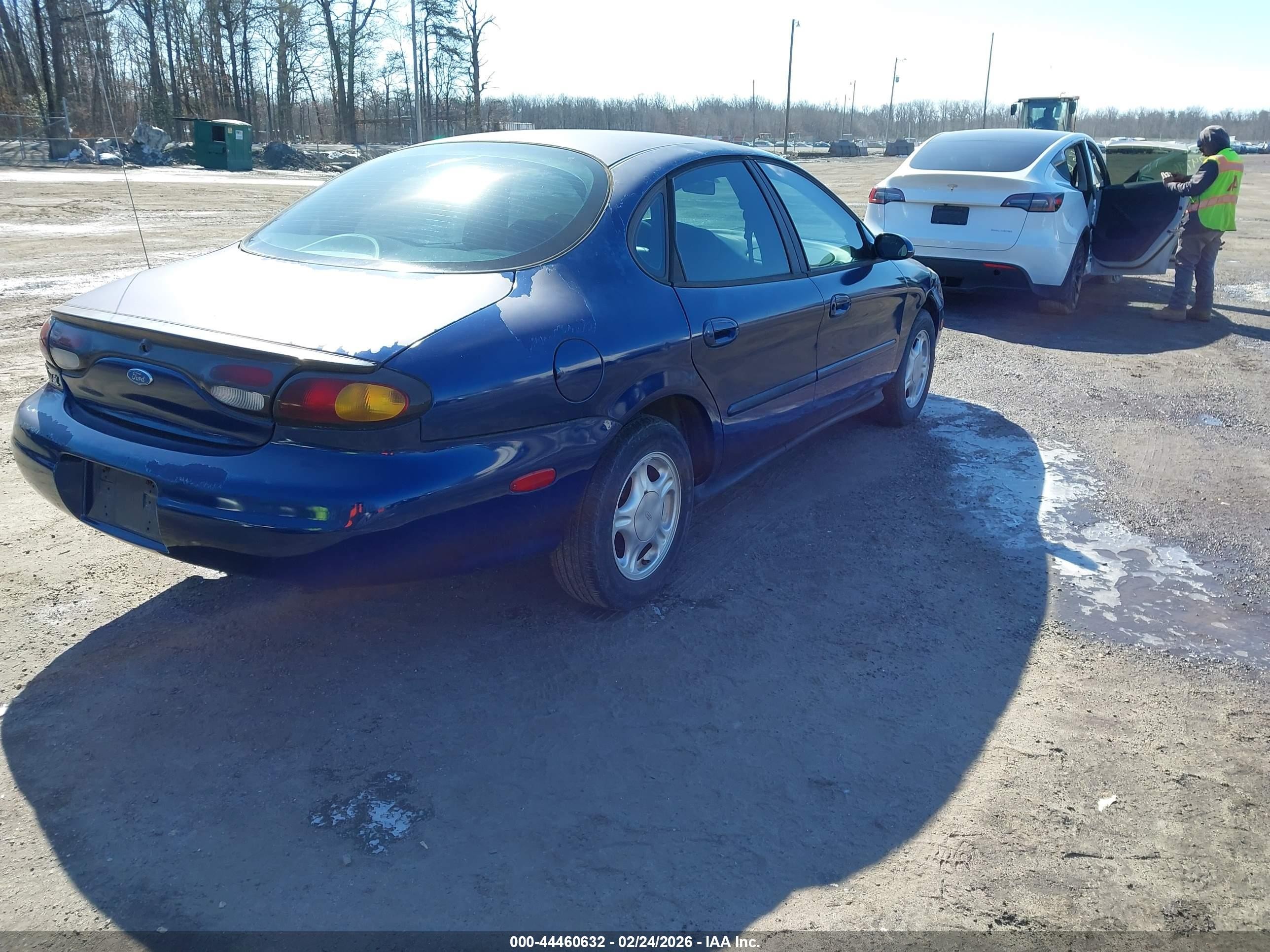1996 Ford Taurus Gl Blue vin: 1FALP52U8TA220335