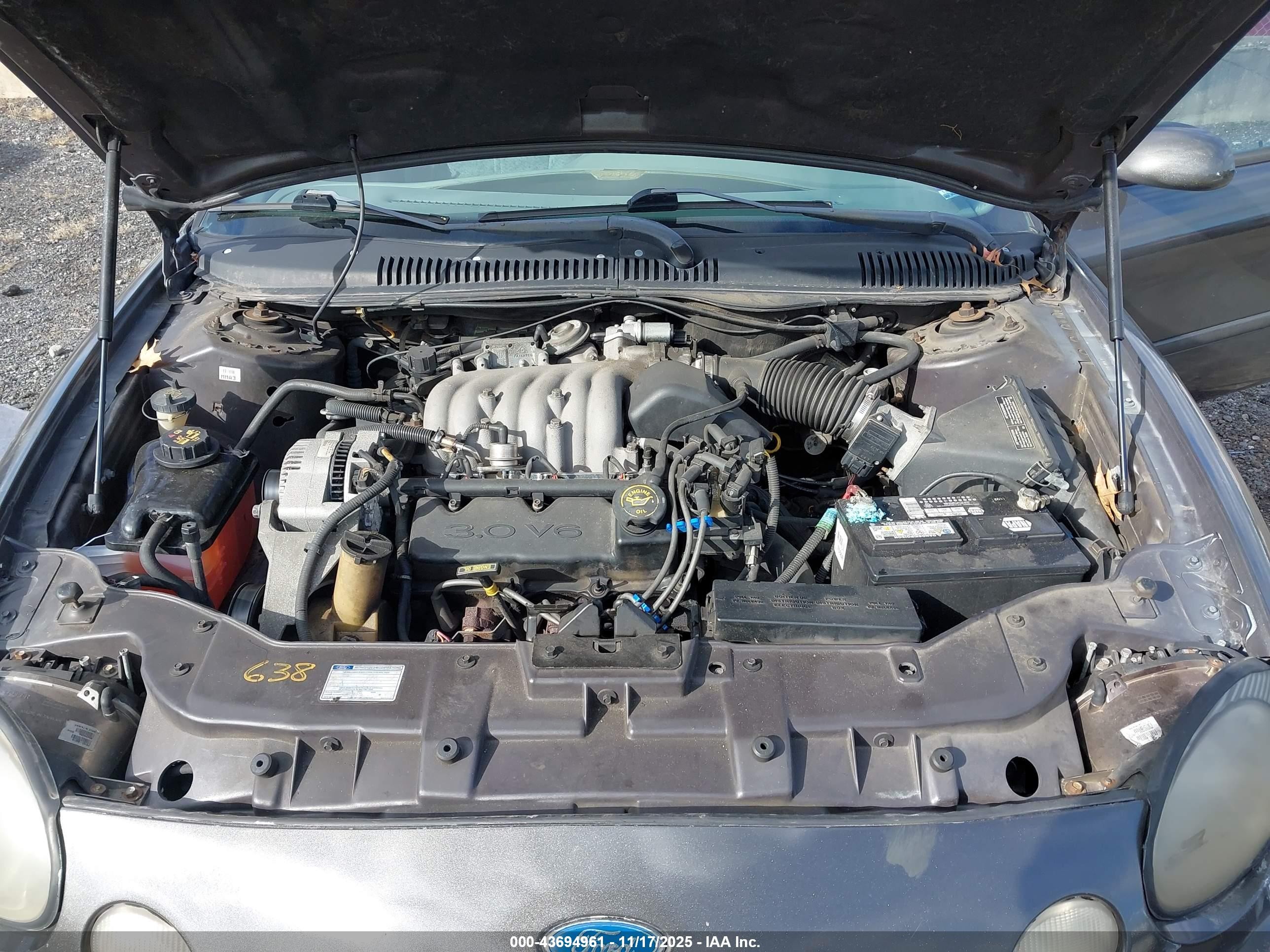 1996 Ford Taurus Gl Gray vin: 1FALP52U9TA199317
