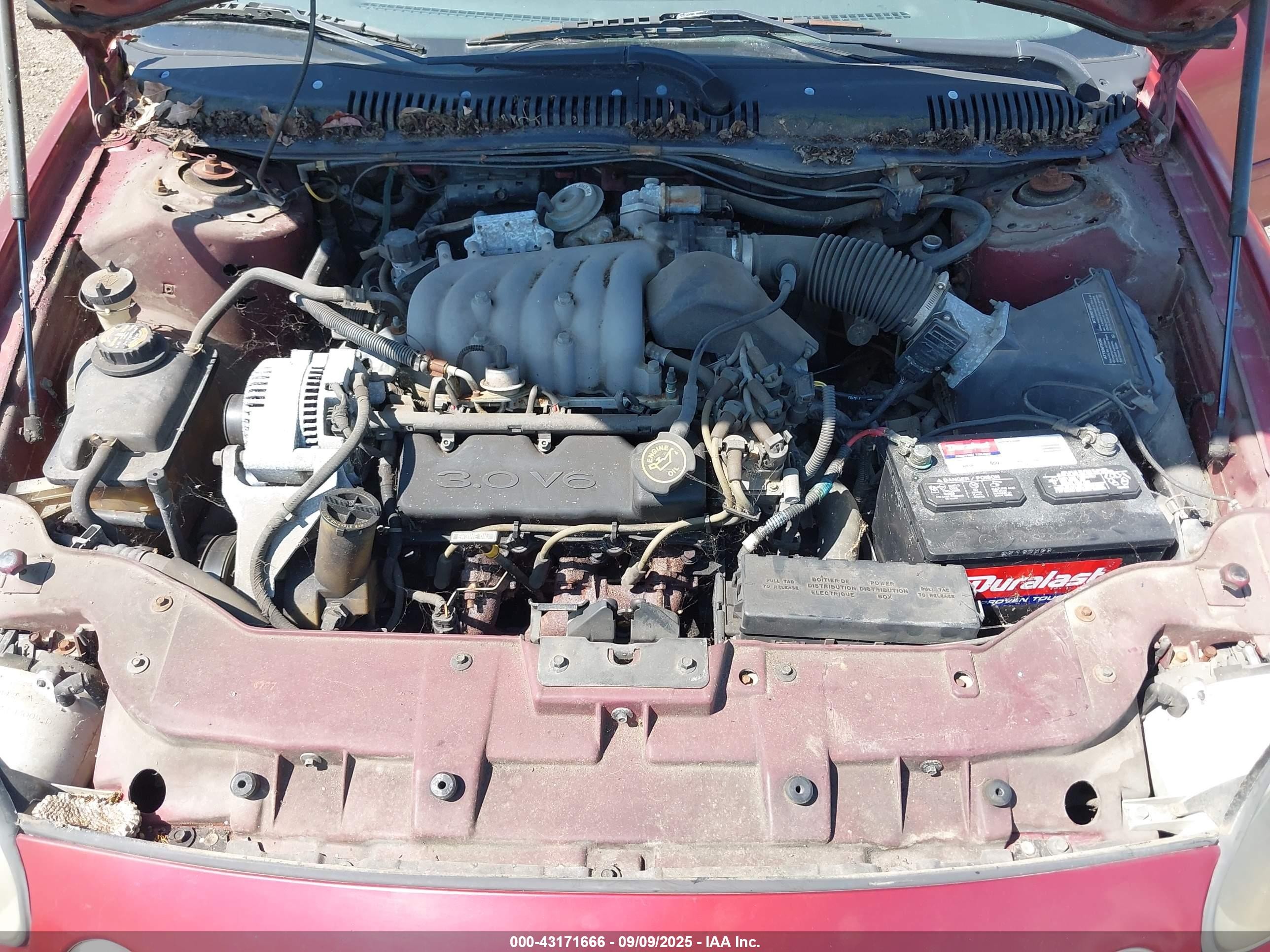 1996 Ford Taurus Gl Red vin: 1FALP52U9TG101769