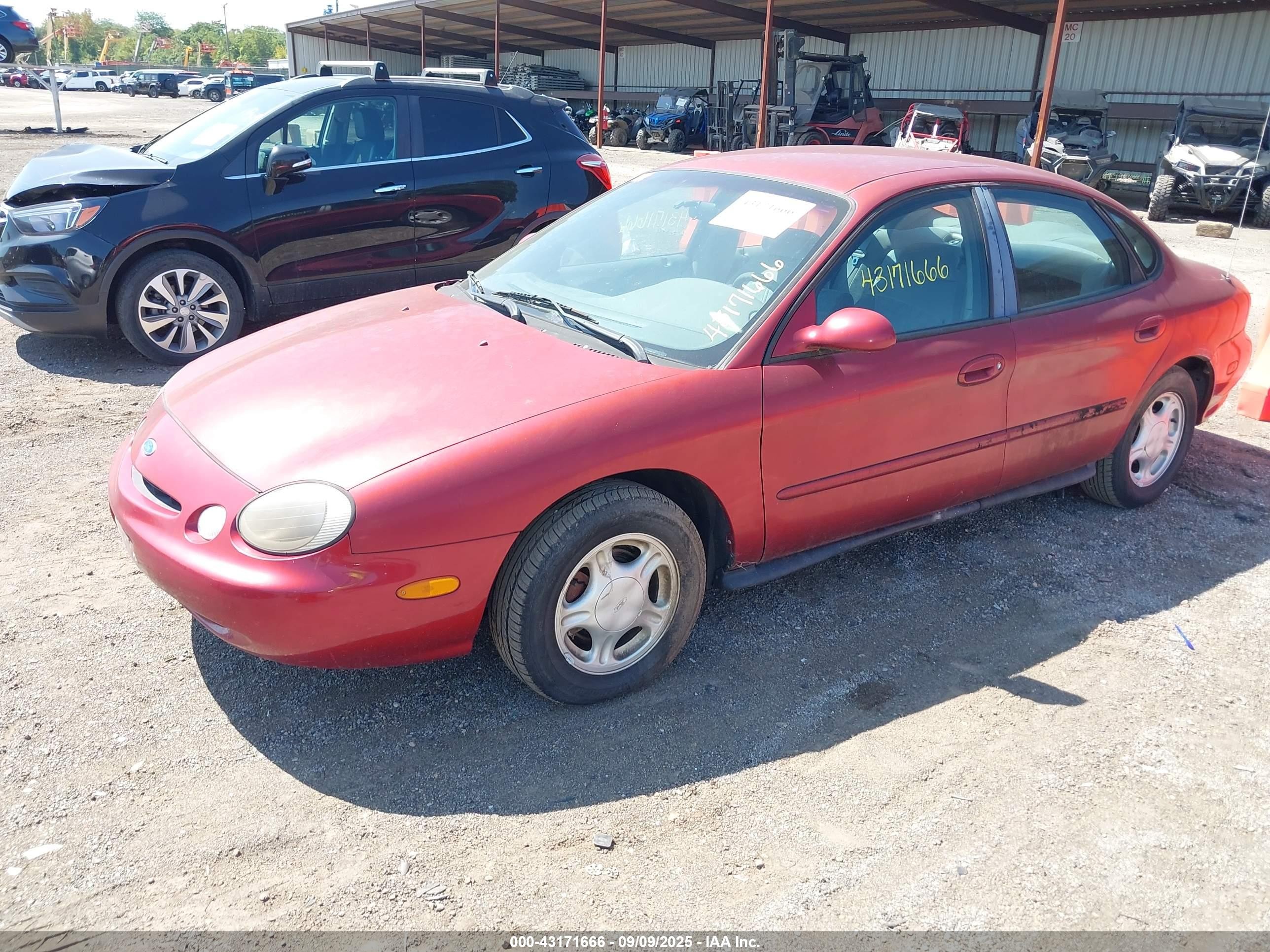 1996 Ford Taurus Gl Red vin: 1FALP52U9TG101769