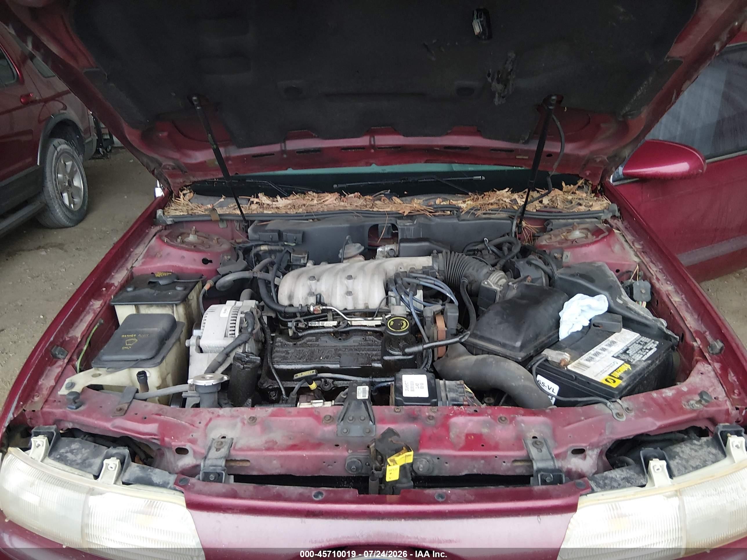 1993 Ford Taurus Gl Red vin: 1FALP52UXPA311550