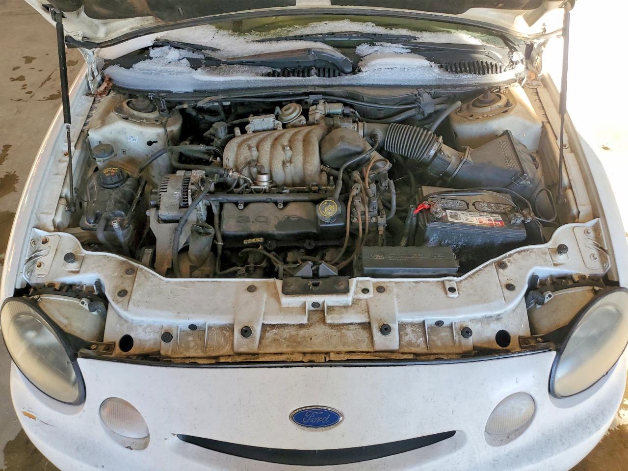 1996 Ford Taurus Gl White vin: 1FALP52UXTA241820