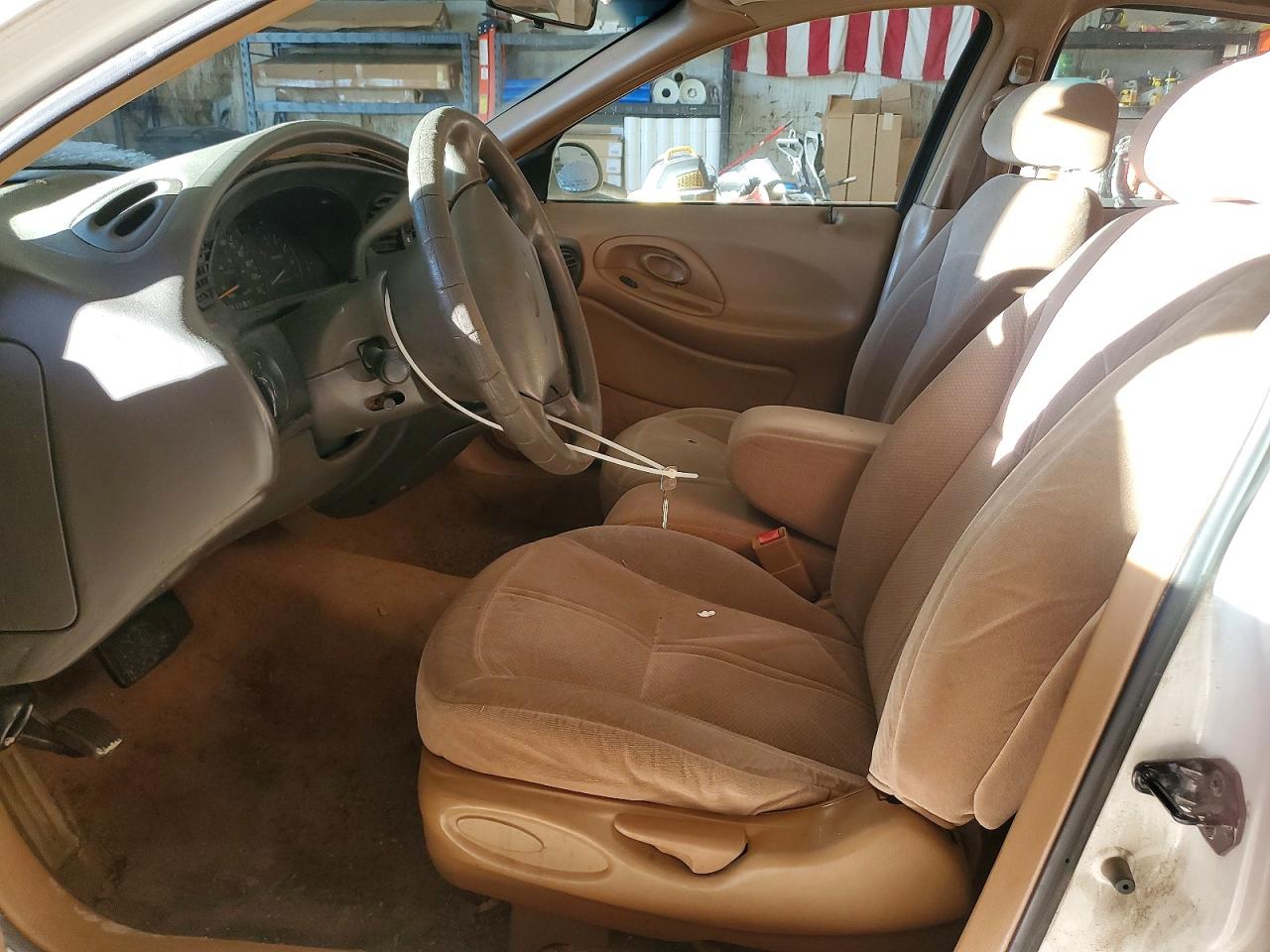 1996 Ford Taurus Gl White vin: 1FALP52UXTA241820