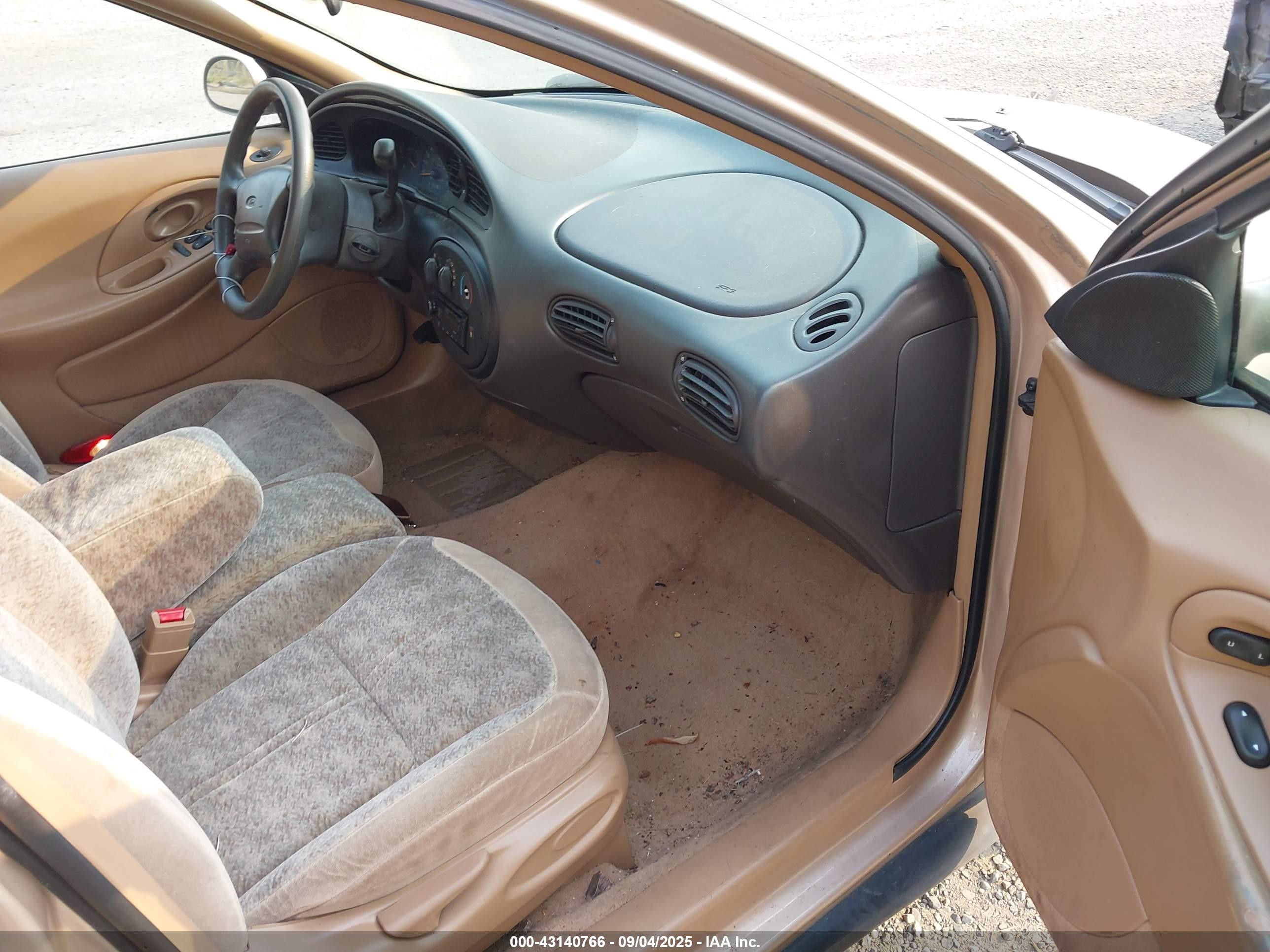 1996 Ford Taurus Gl Tan vin: 1FALP52UXTG106219